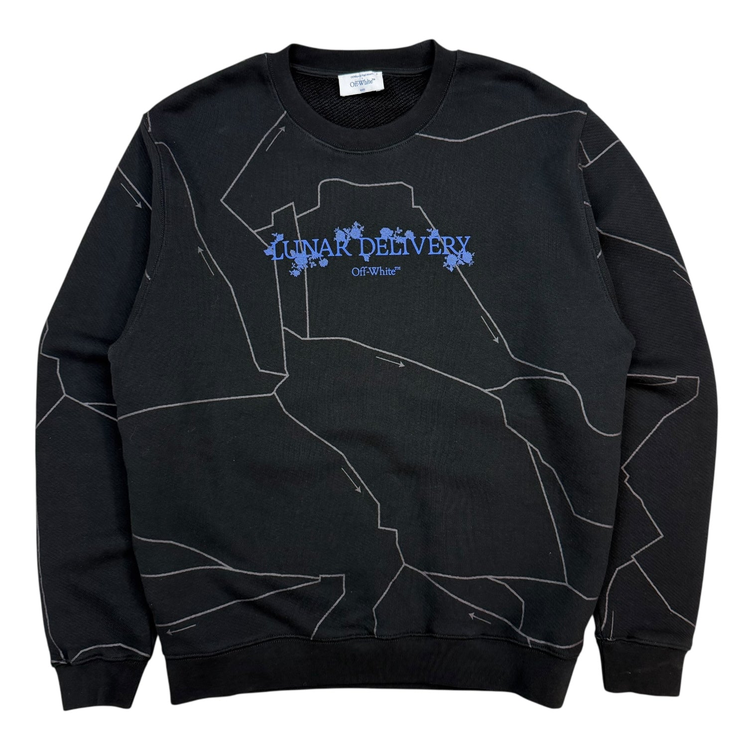 Off-White Lunar Delivery Crewneck Sweater Black