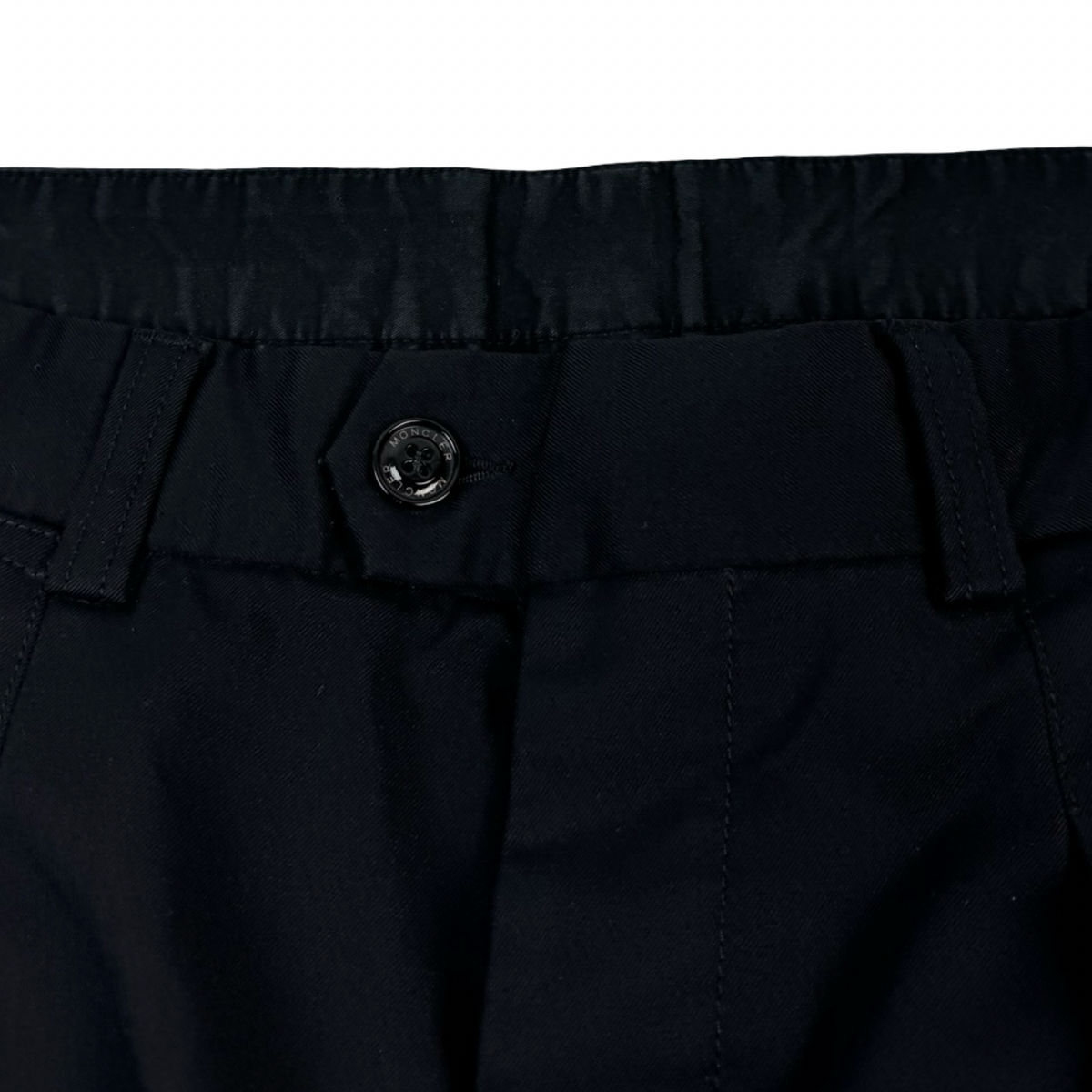 Moncler Logo Patch Trousers Black