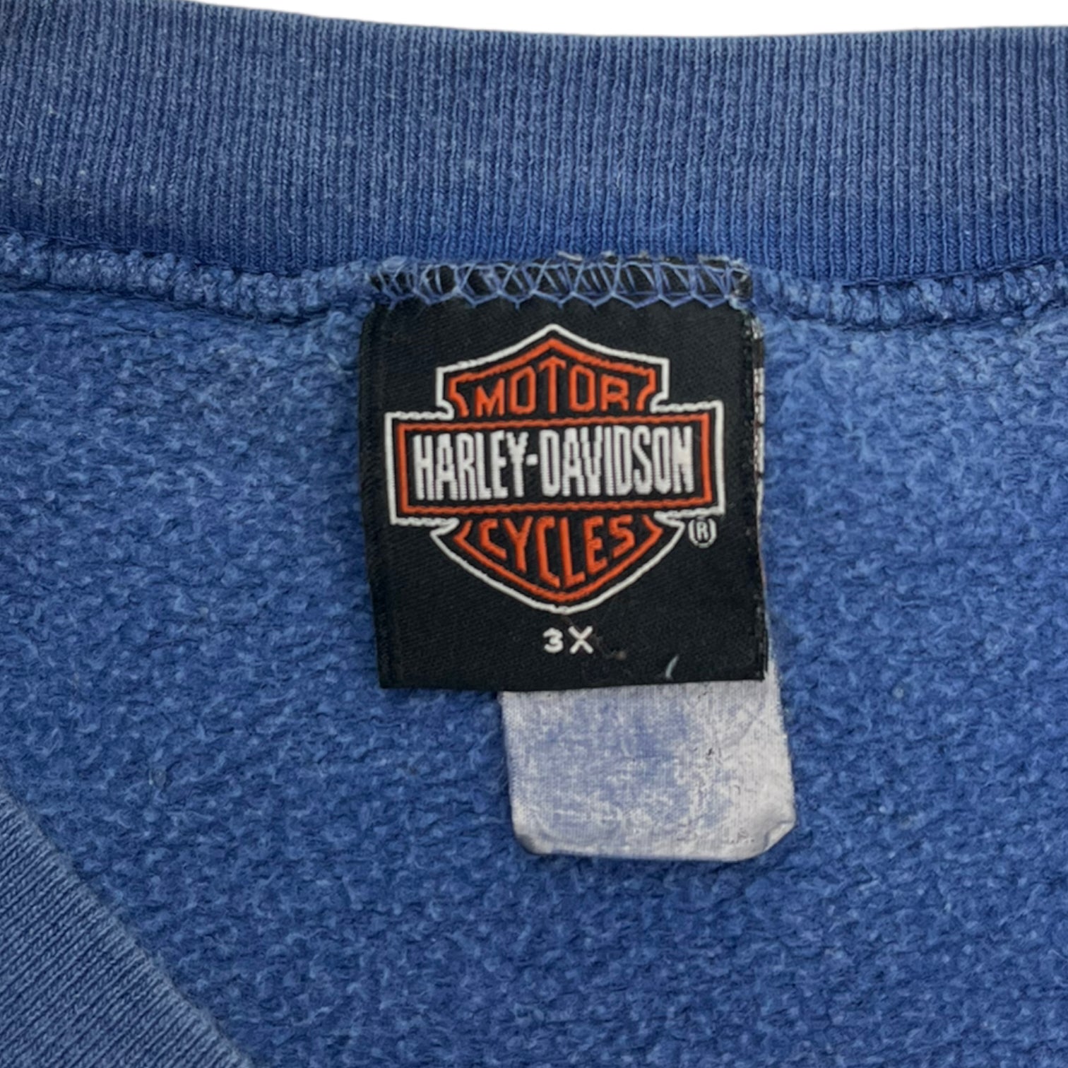 Vintage Harley Davidson Black Falls Sweater Blue