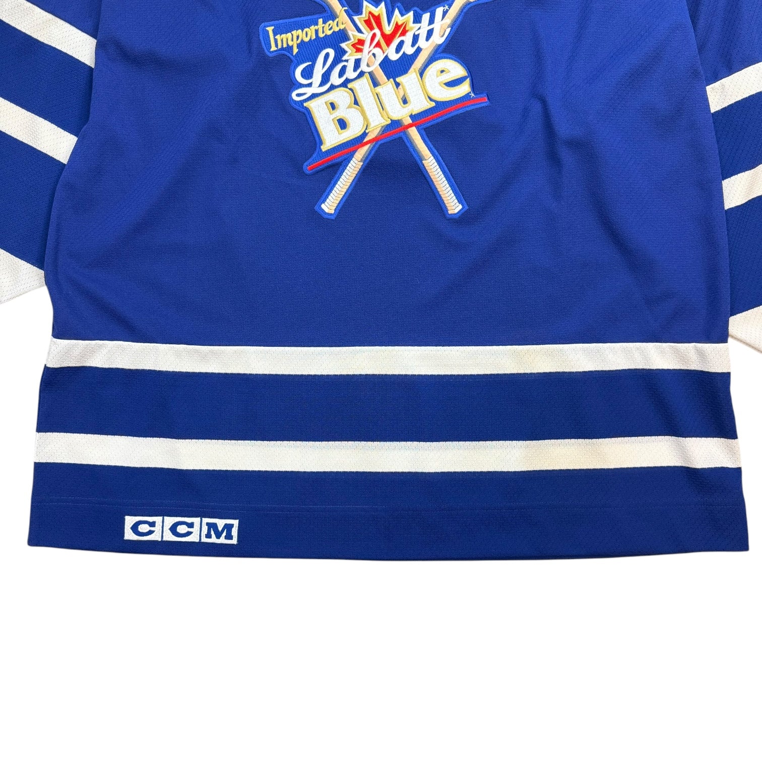 Vintage CCM Labatt Blue Hockey Jersey Blue