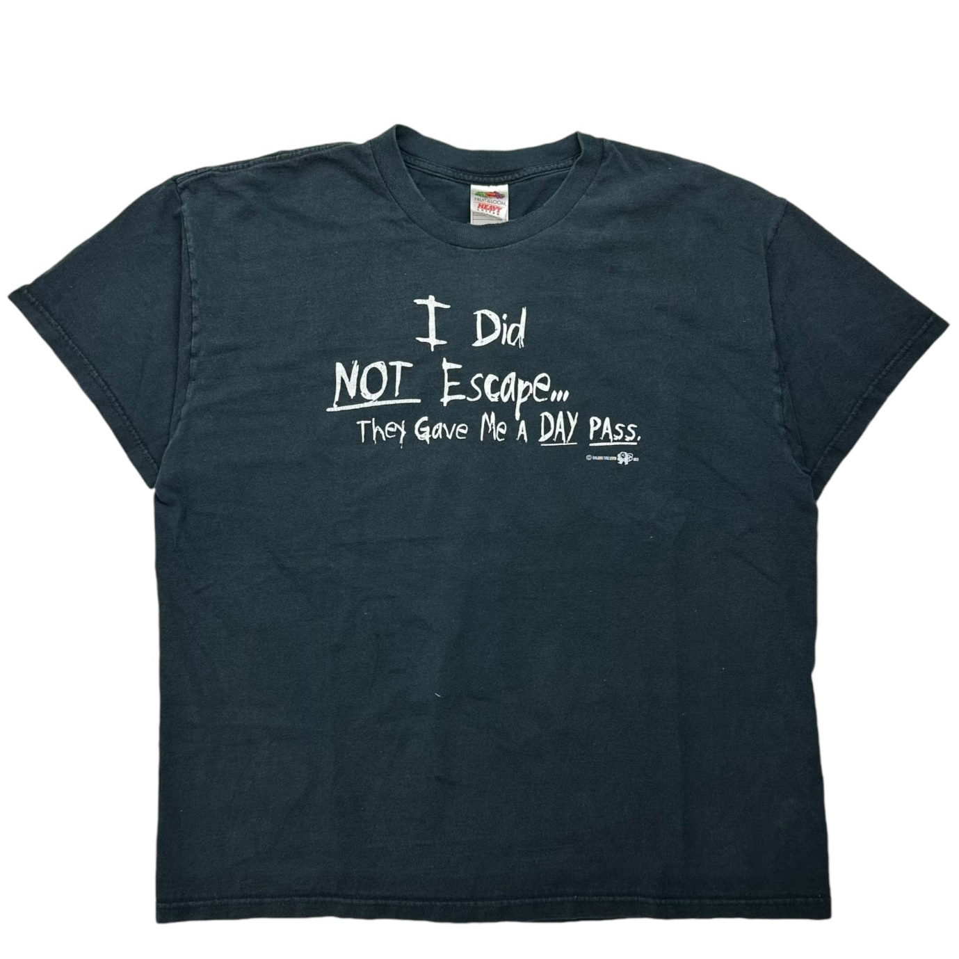 Vintage ‘I Did Not Escape’ Joke Tee Black