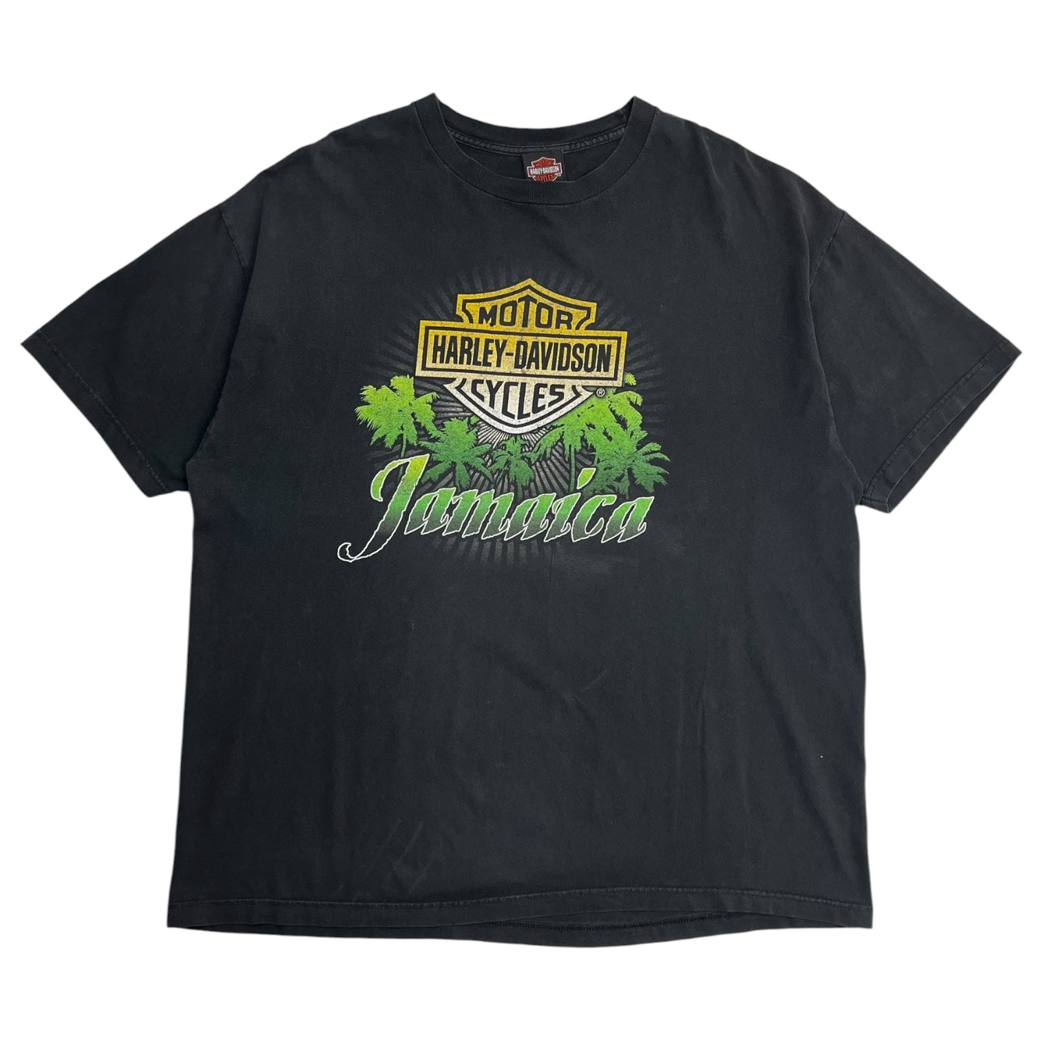 Harley Davidson Jamaica T-Shirt Faded Black