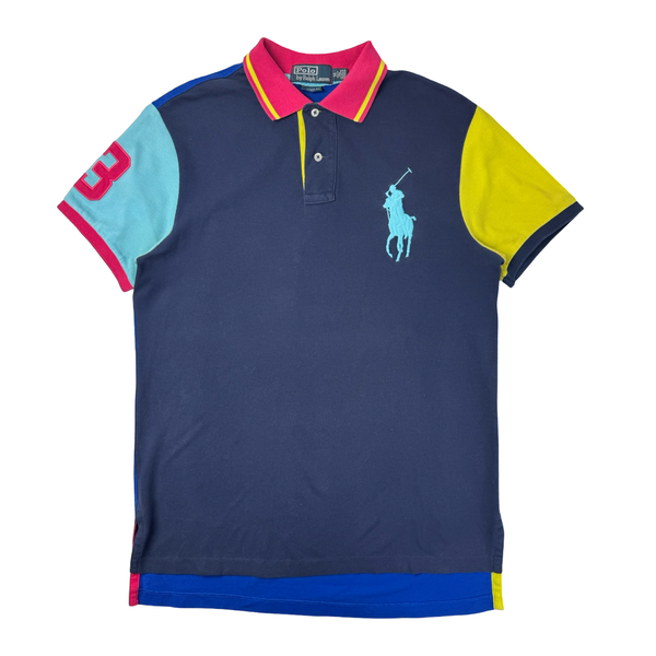 Vintage Polo Ralph Lauren Big Pony Colour Block Shirt