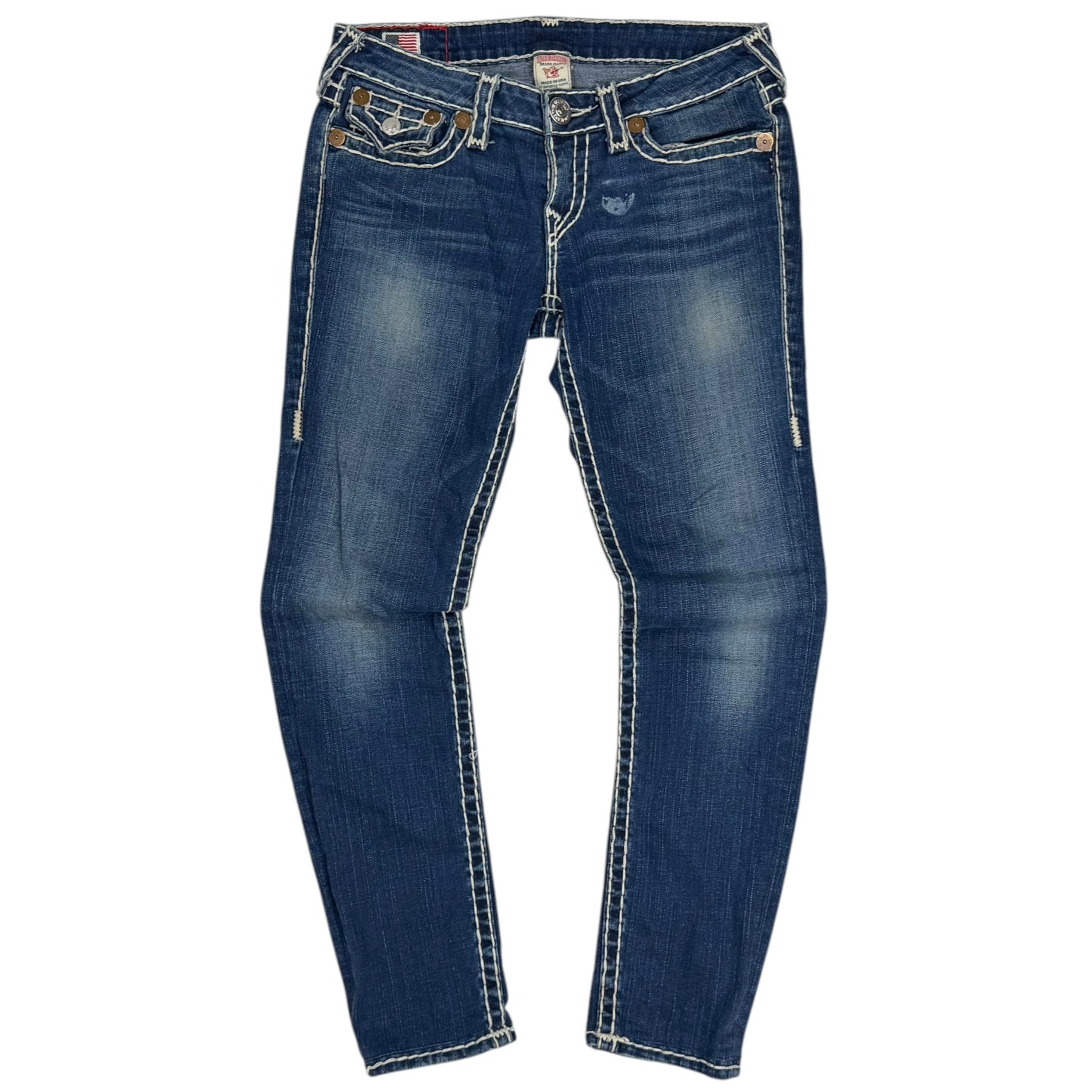(W) Vintage True Religion Julie Super T Jeans Blue