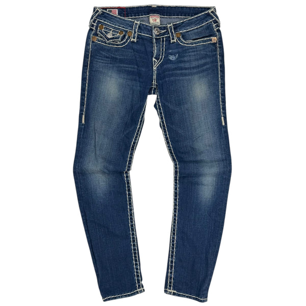 (W) Vintage True Religion Julie Super T Jeans Blue