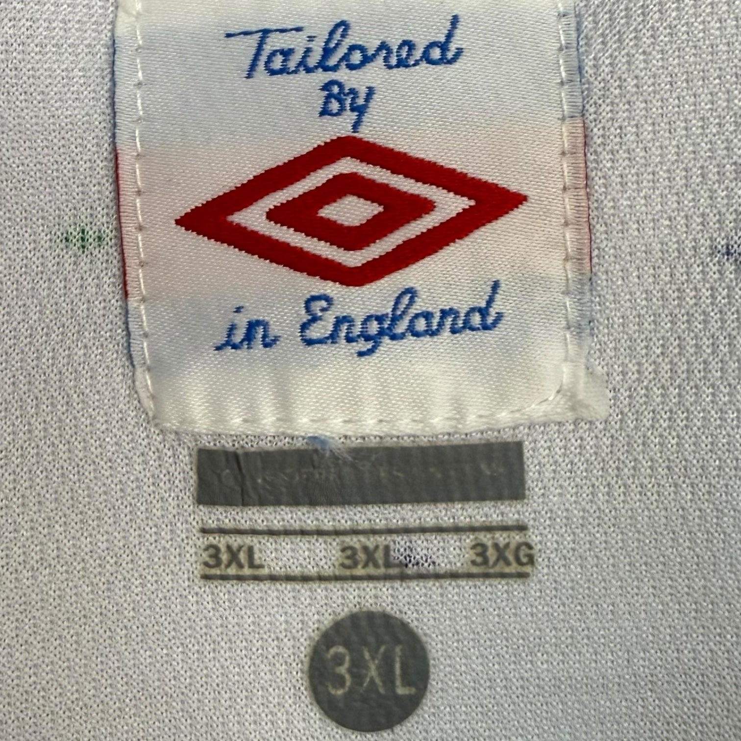 Vintage Umbro England National Team Soccer Jersey White