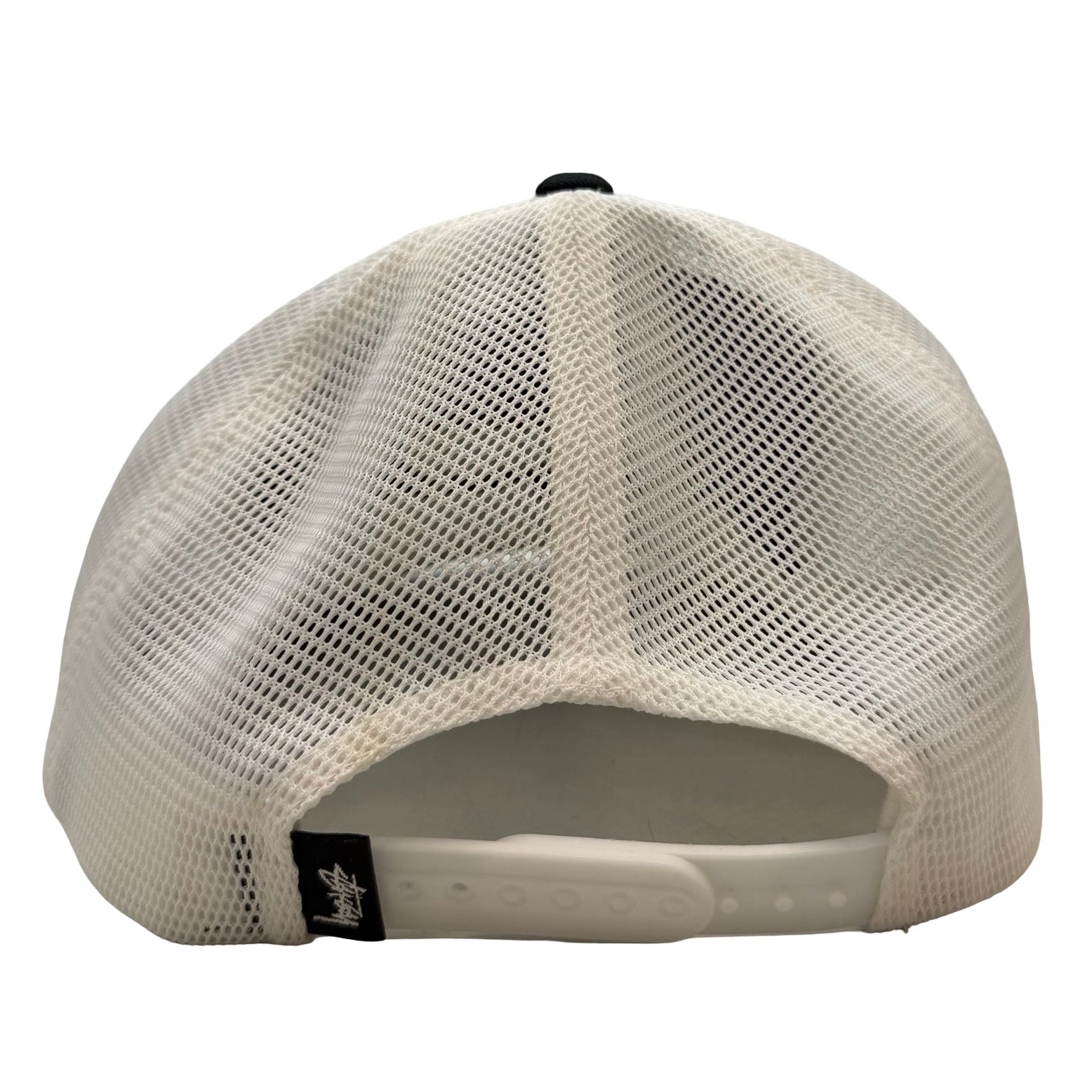 Stussy Old English Script Trucker Hat Black/White