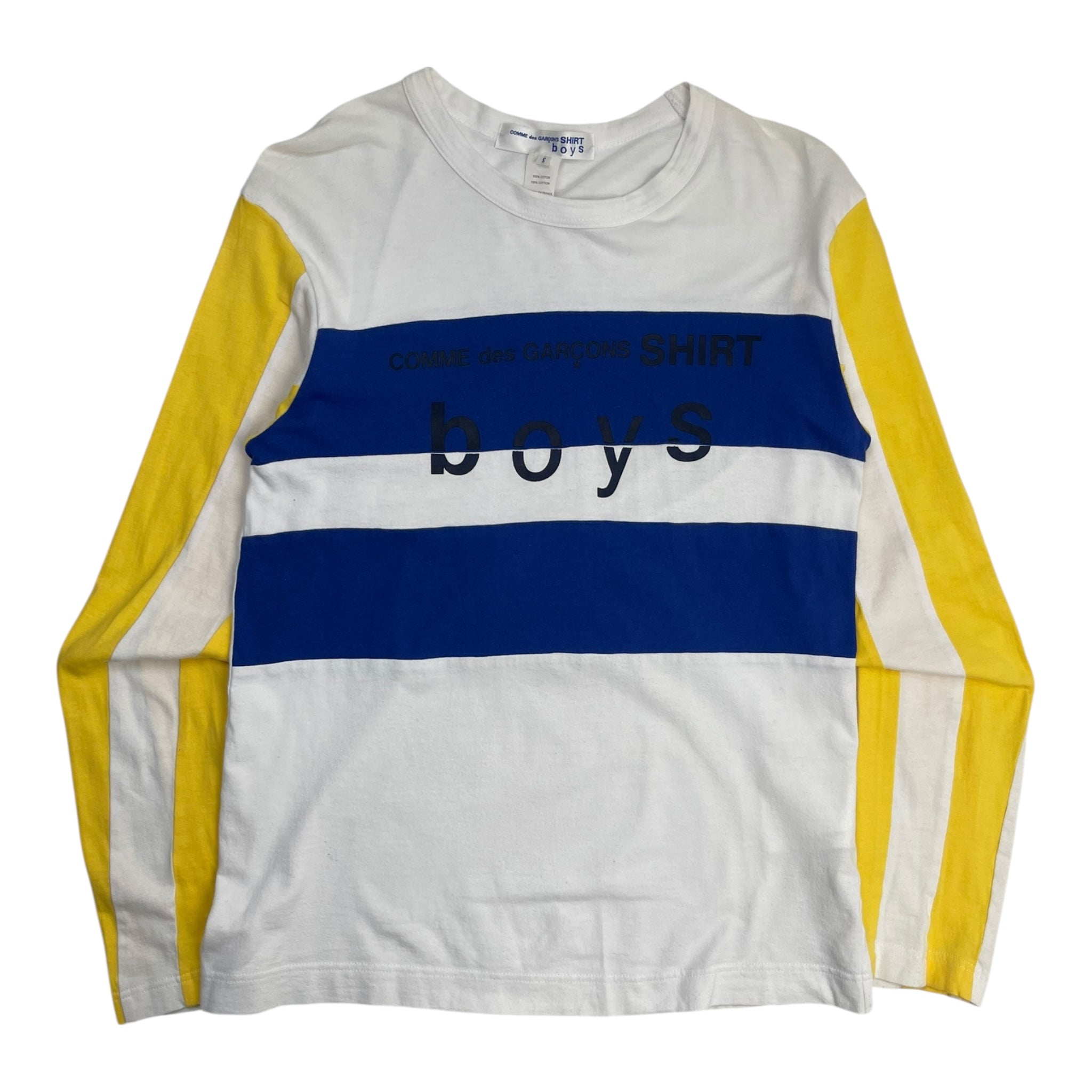 Commes Des Garcons Shirt Boy Long Sleeved Striped Shirt