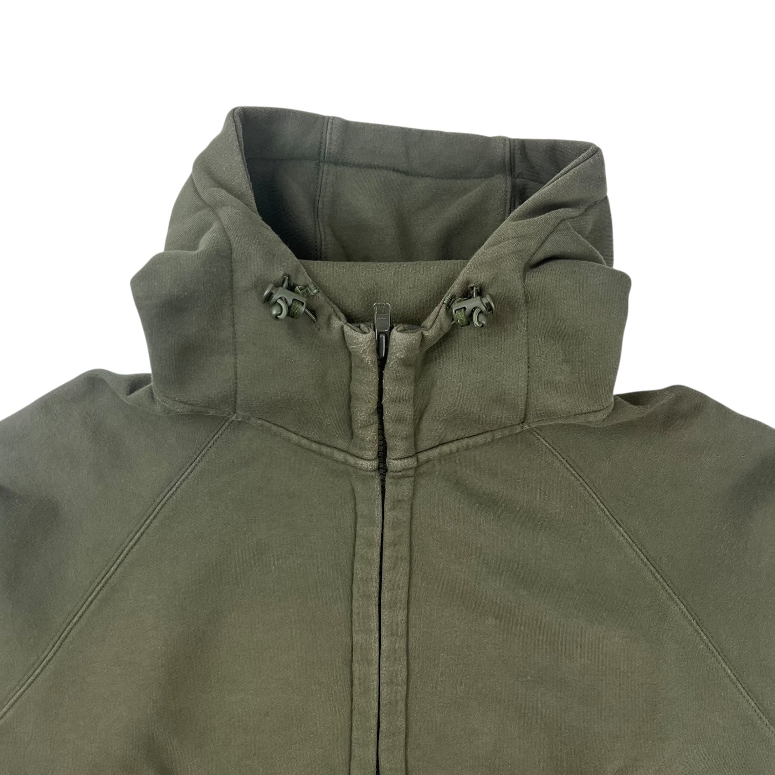 Stussy x Buffalo Soldiers Zip Up Hoodie Army Green