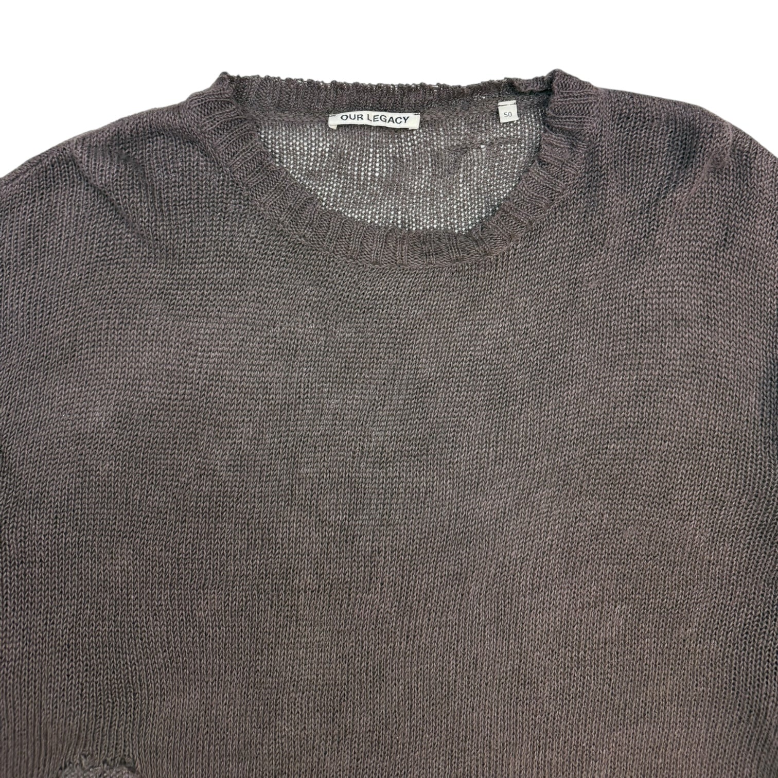 Our Legacy Acre Linen Sweater Brown