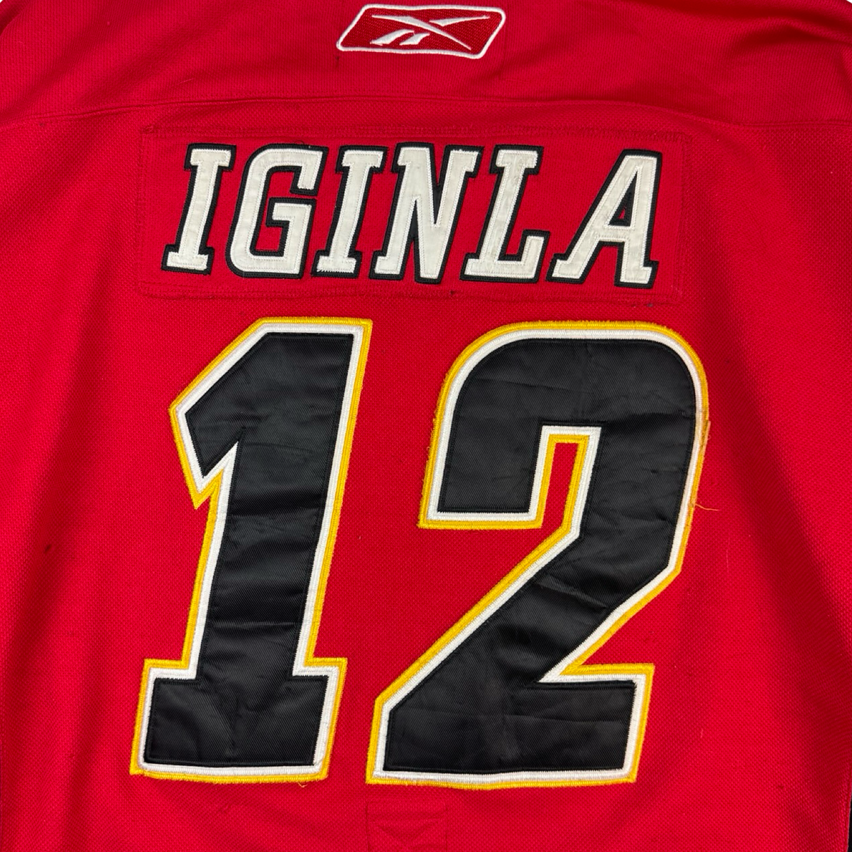 Vintage Reebok Jarome Iginla #12 Calgary Flames NHL Jersey