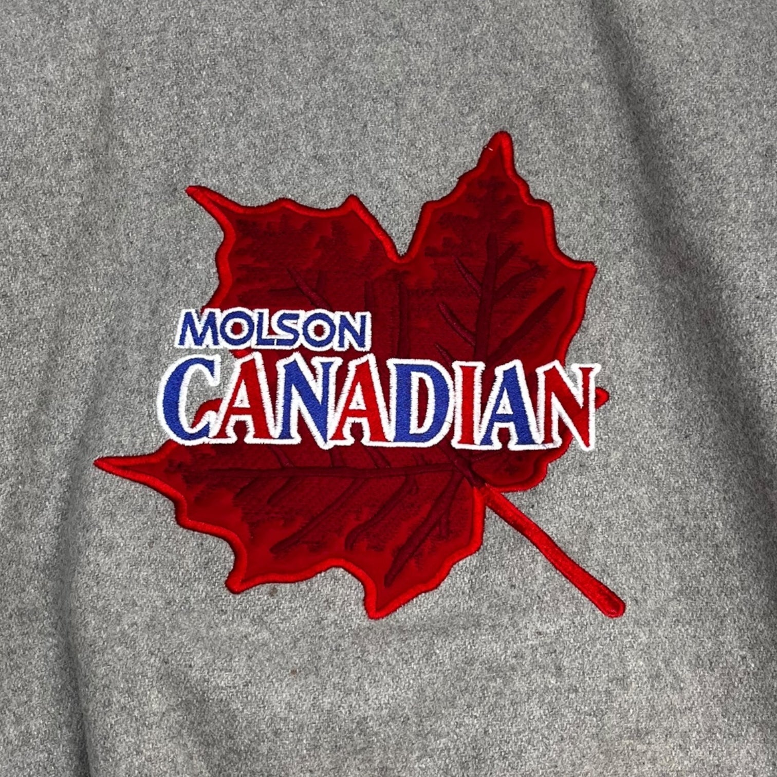 Vintage Molson Canadian “Puck Drops…” Wool Jacket
