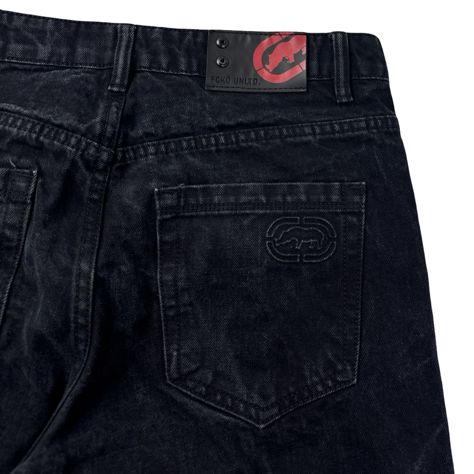 Vintage Y2K Ecko Unltd. Denim Short Bottoms Black