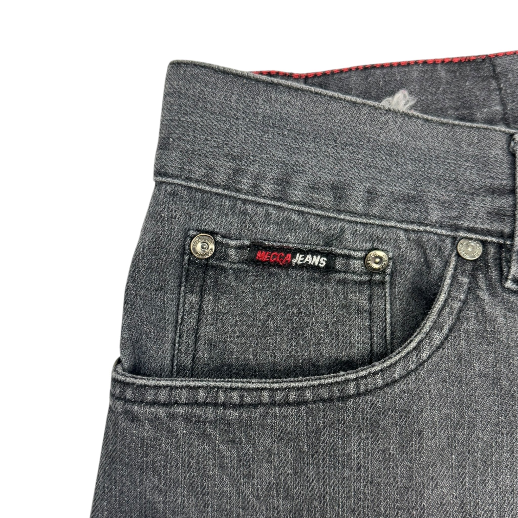 Y2K MECCA Jeans Black Washed Denim