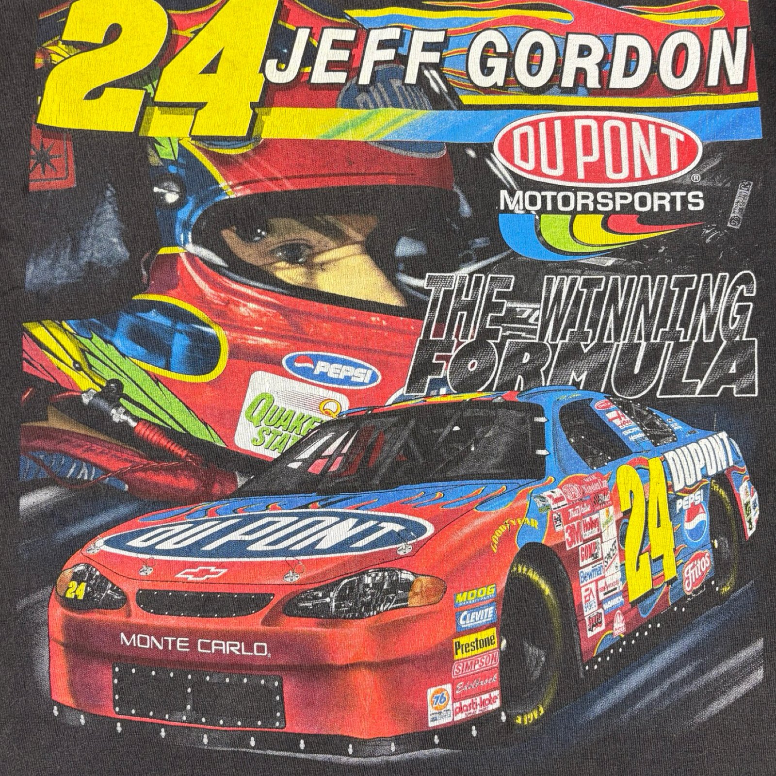 Vintage Jeff Gordon 24 Nascar T-Shirt Black