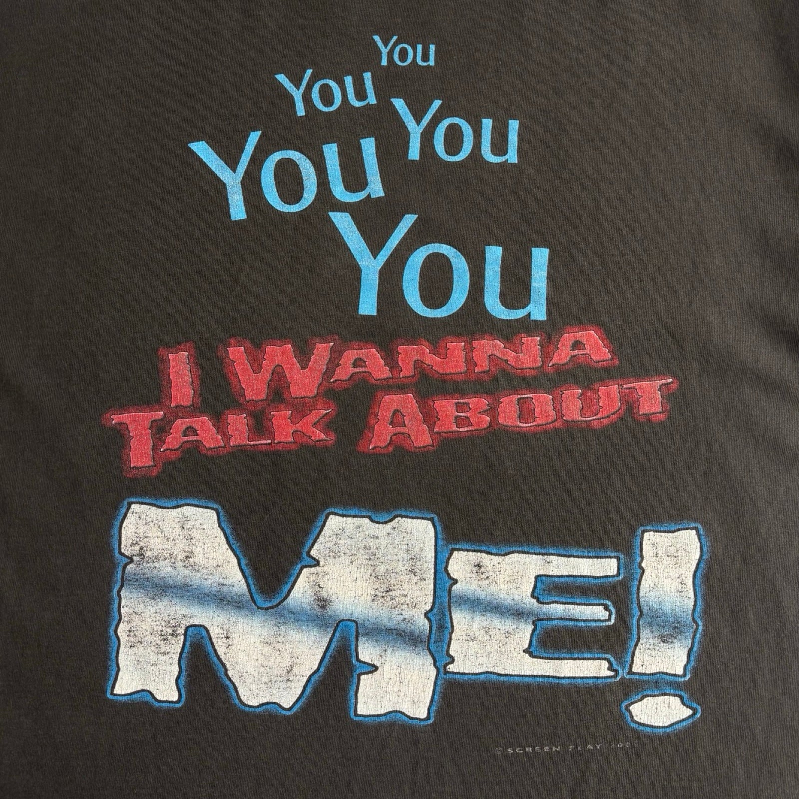 2001 Toby Keith “You - I Wanna Talk About Me!” T-Shirt Black