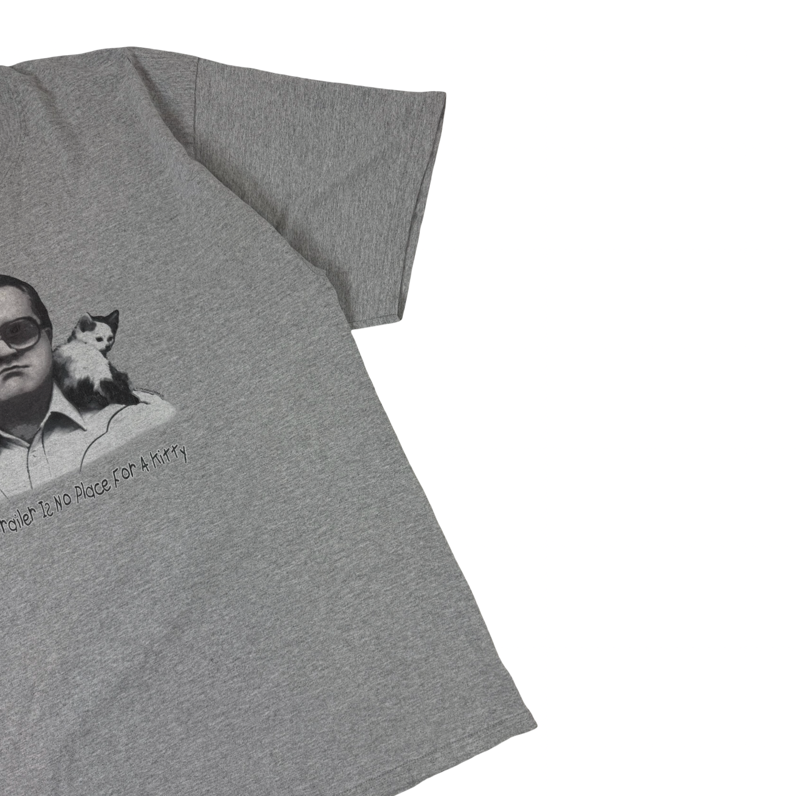Vintage Trailer Park Boys A Dope Trailer Is No Place For A Kitty T-Shirt Grey