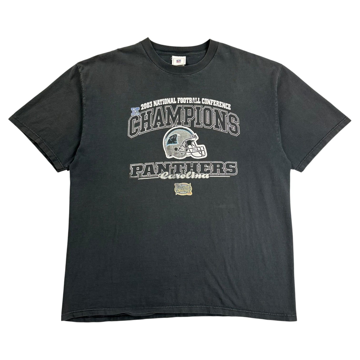 2003 Carolina Panthers NFC Champs Tee Black