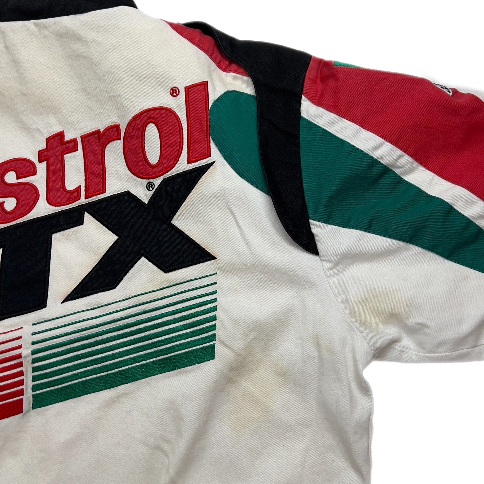 Vintage NASCAR Castrol GTX Racing Jacket Black/White