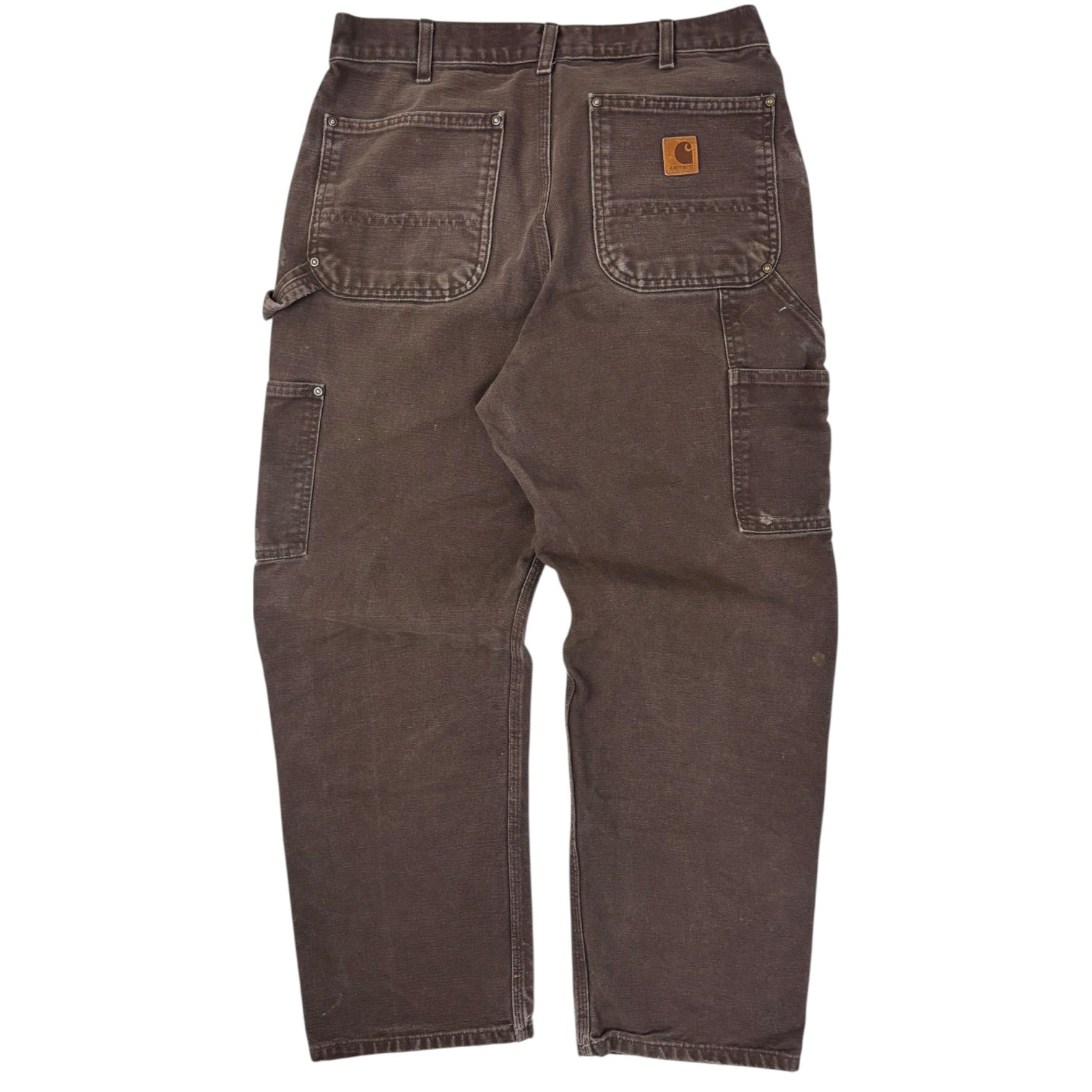 Vintage Carhartt Double Knee Carpenter Pants Washed Brown