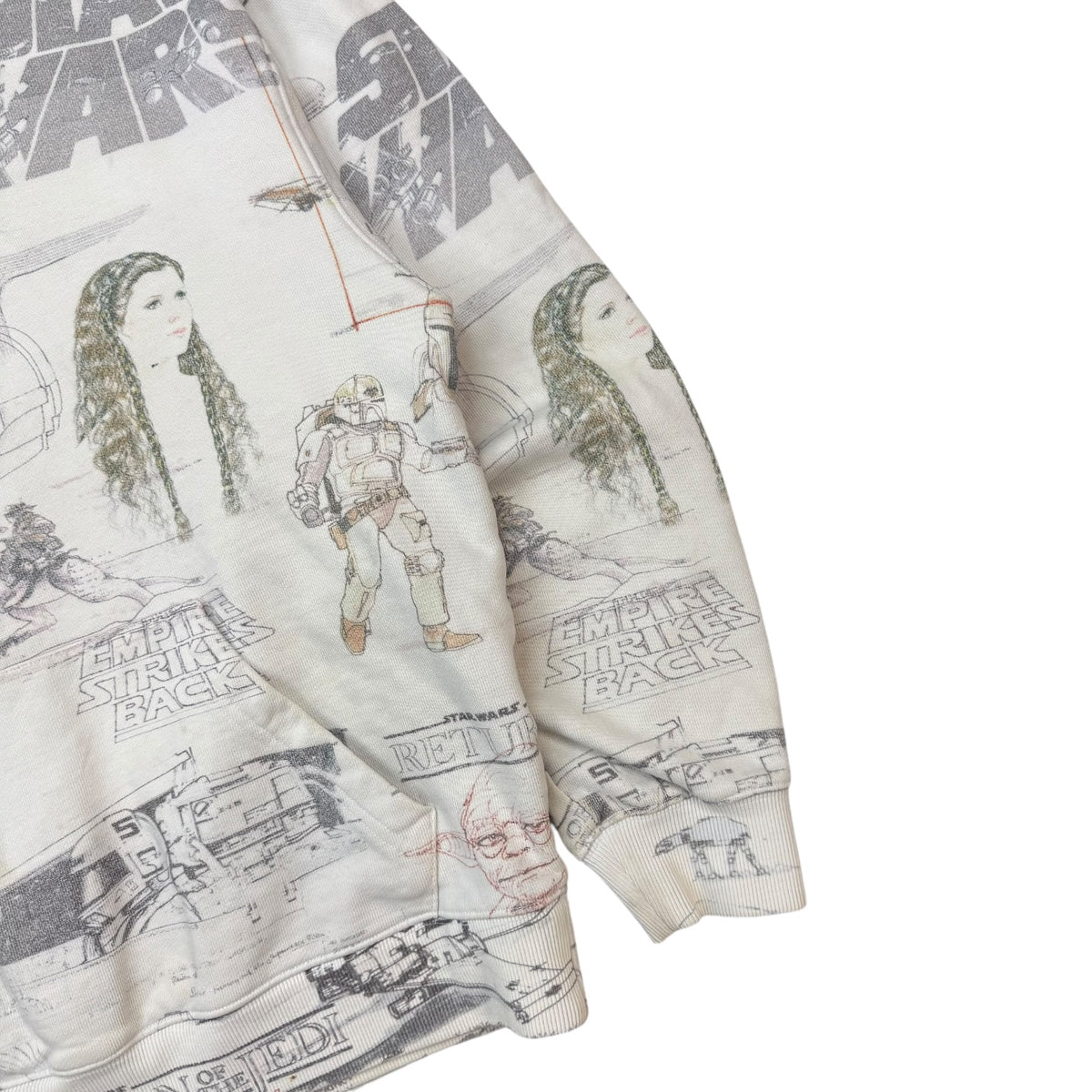 Kith x Star Wars Sketches Hoodie White