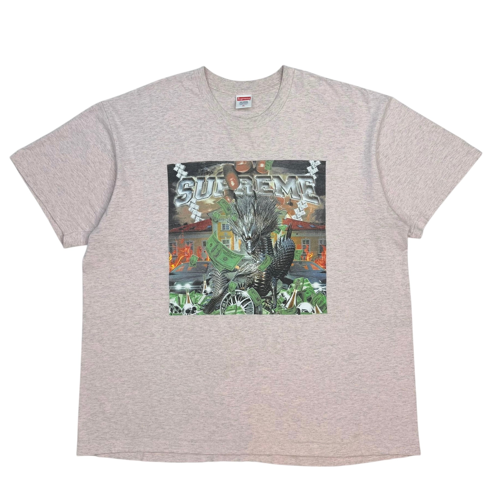 Supreme Dragon Tee Heather Pink