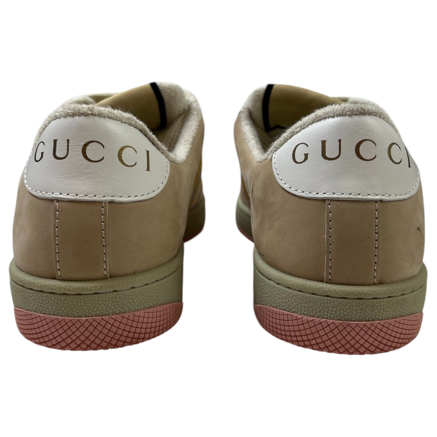 (W) Gucci Screener Sneakers Beige