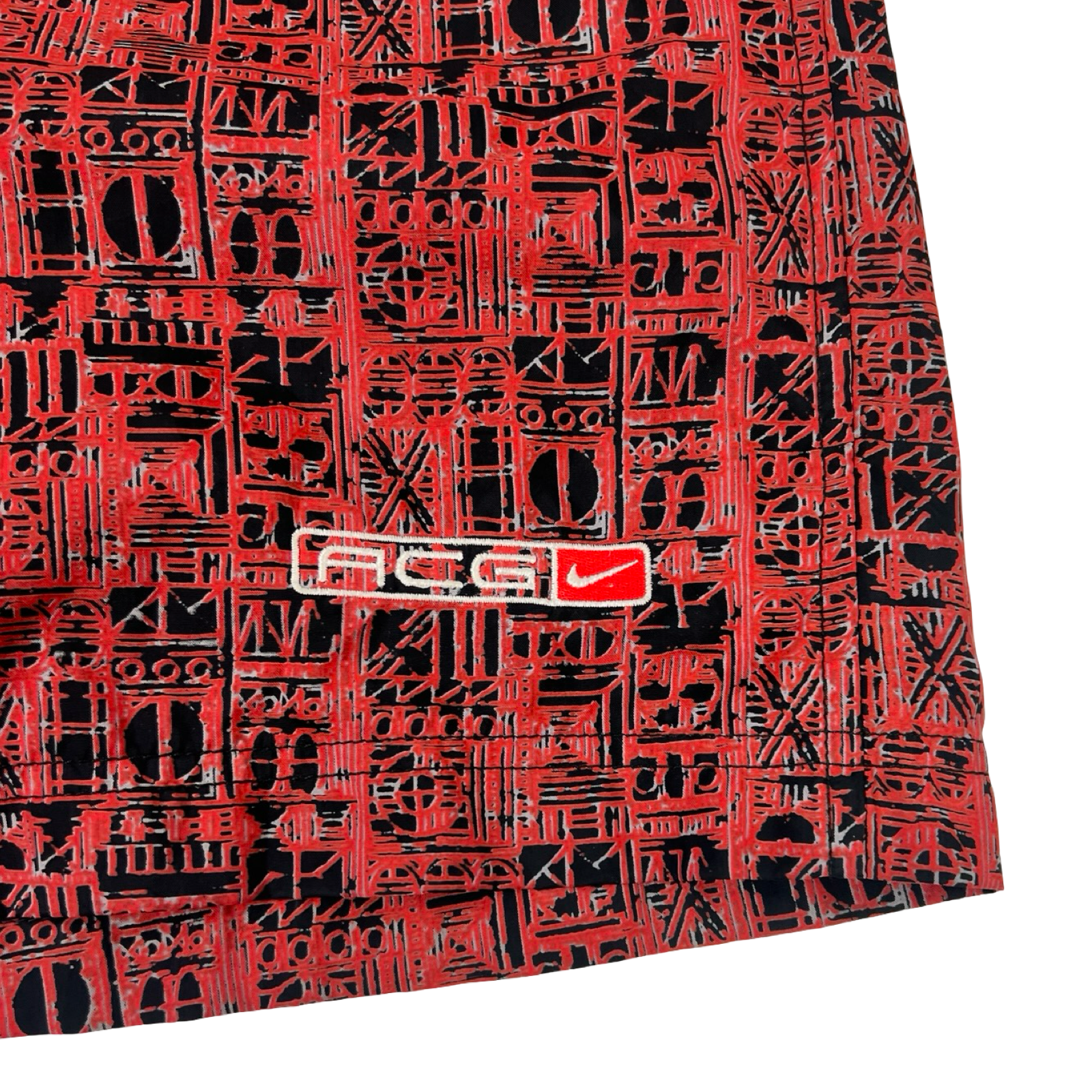 Vintage Nike ACG Abstract Print Shorts Red