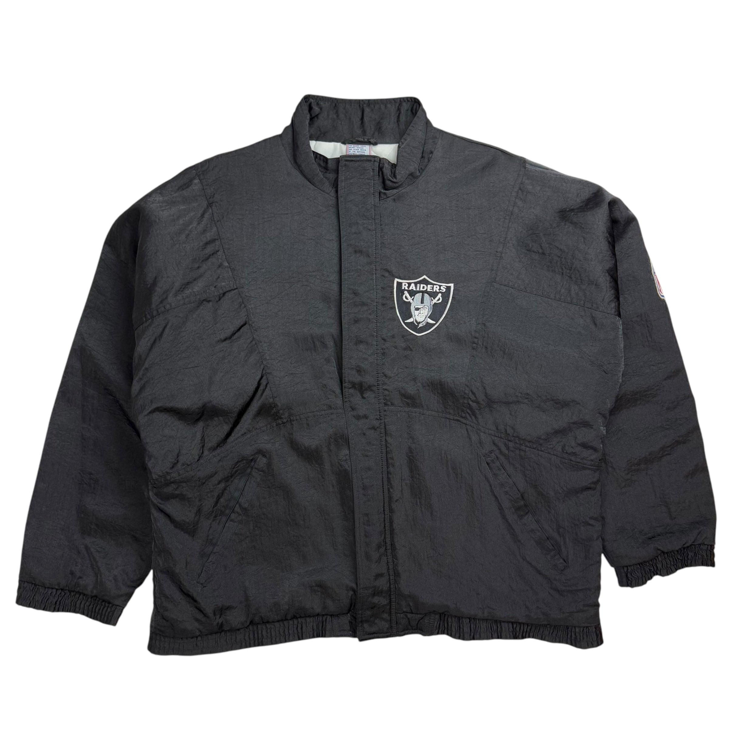 Vintage Oakland Raiders Warmup Jacket Black