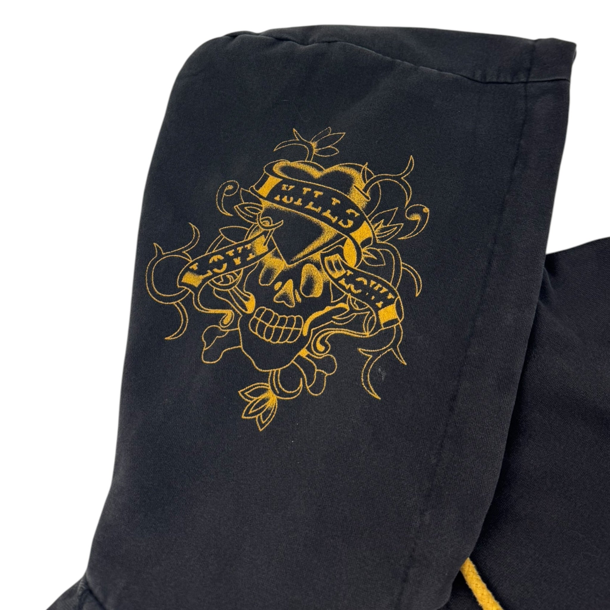 Vintage Y2K Ed Hardy Rhinestone Zip Up Hoodie