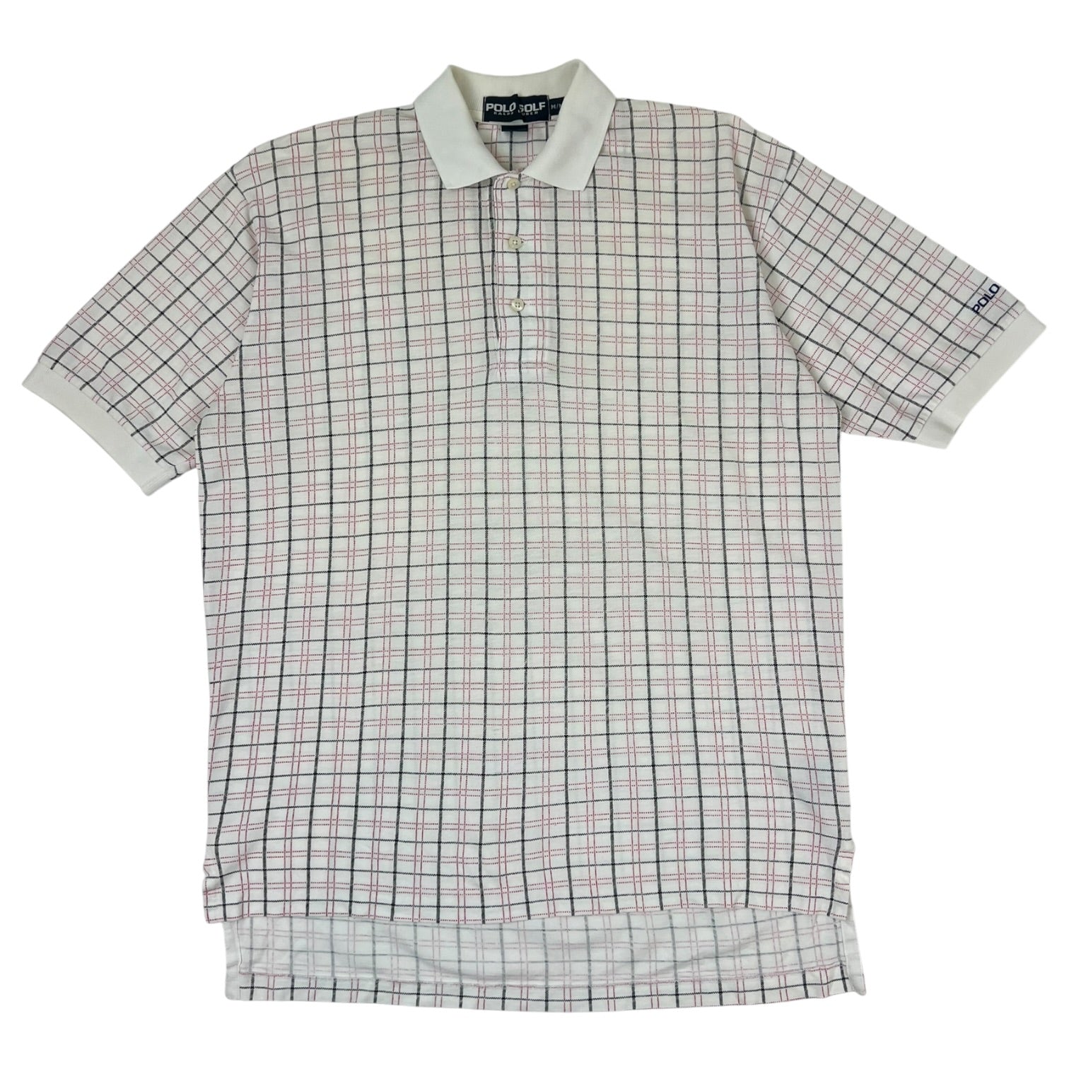 Vintage Ralph Lauren Polo Golf Shirt Striped White