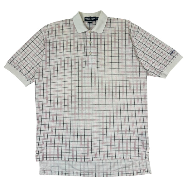 Vintage Ralph Lauren Polo Golf Shirt Striped White