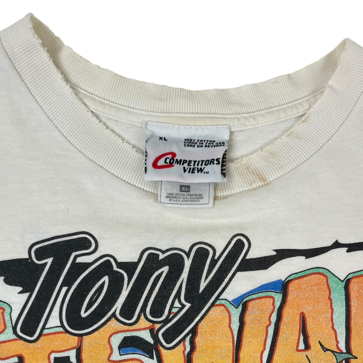 Vintage 1999 Tony Stewart “Hammer It Home” Nascar T-Shirt White