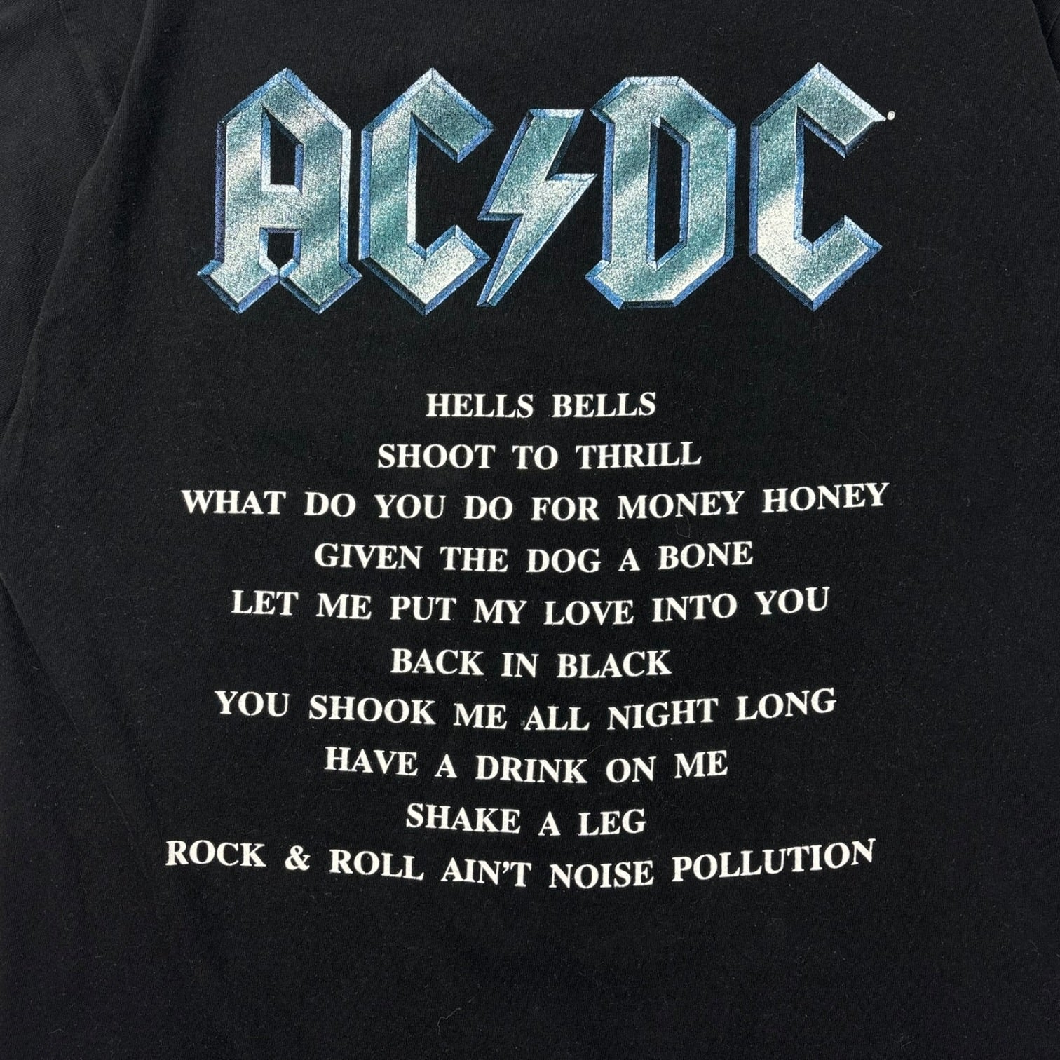 2001 AC/DC Back in Black Album Promo T-Shirt Black