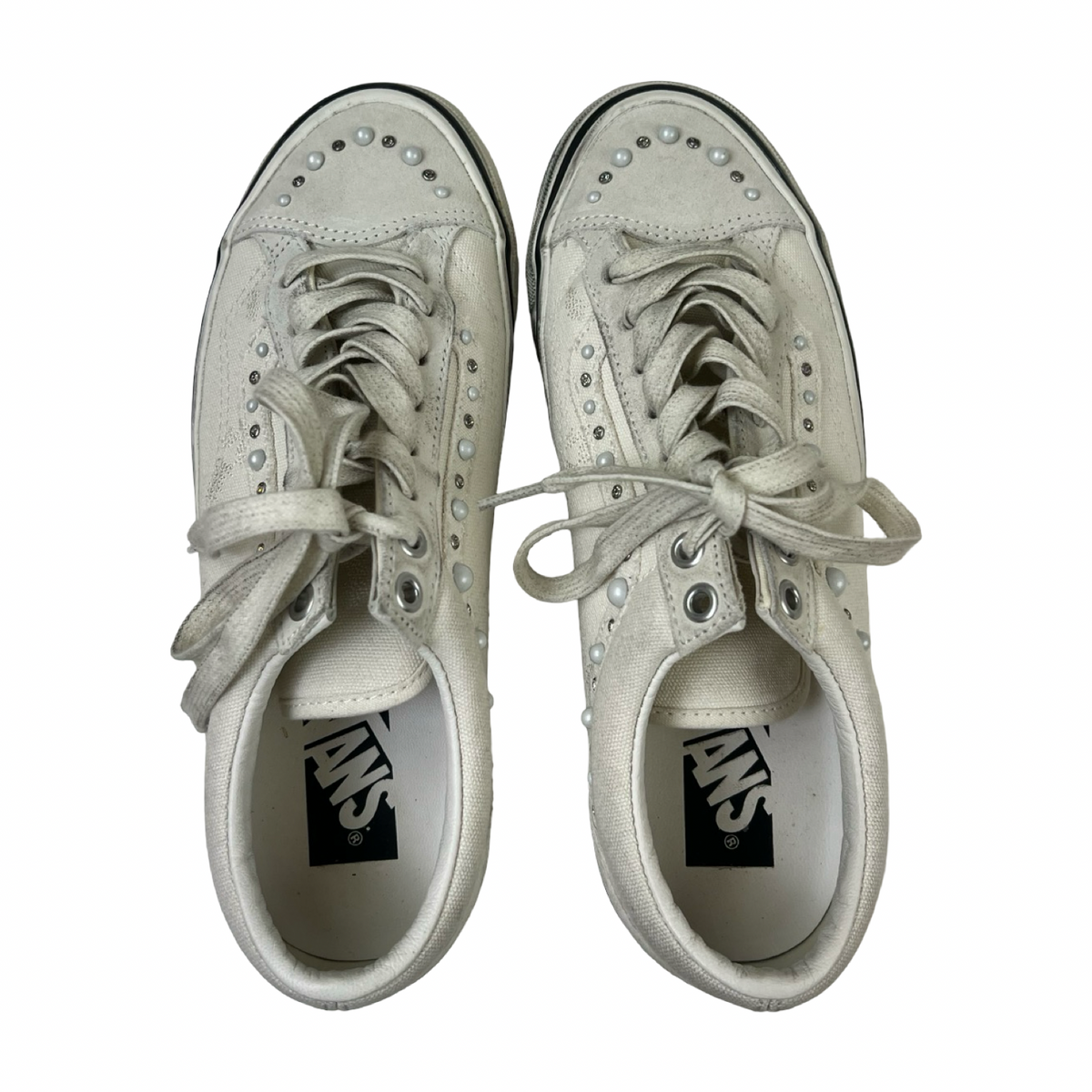Lx Old Skool 36 Vans Pearlized Marshmallow Sneakers (Used)