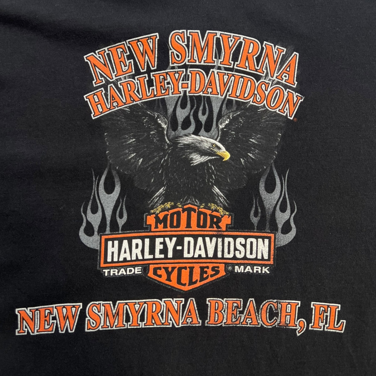 Vintage Harley Davidson New Smyrna, Florida Long Sleeve T-Shirt Black