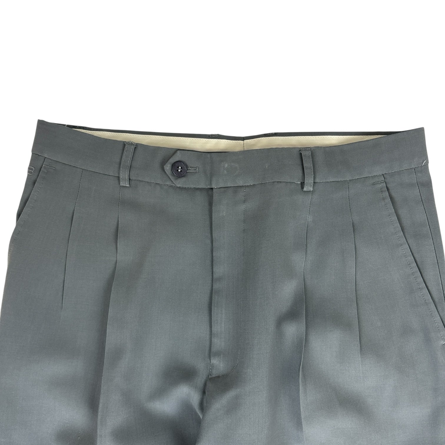 Vintage Balenciaga Pleated Pant Light Grey