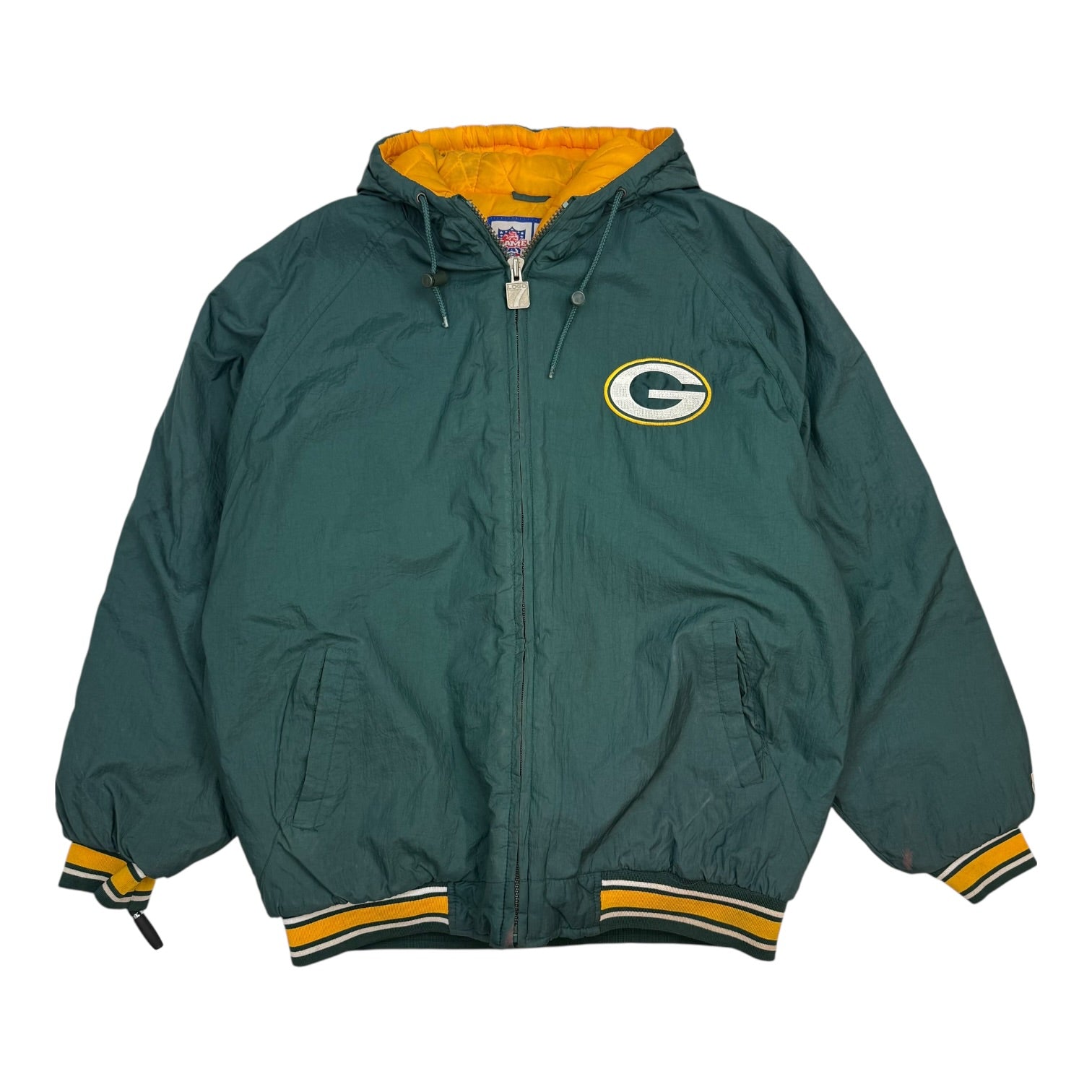 Vintage Logo 7 Green Bay Packers Game Day Jacket Green