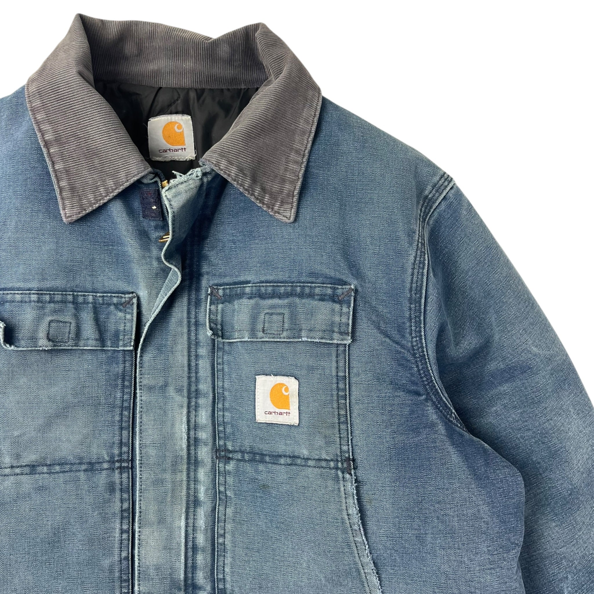 Carhartt Quilted Nylon-Lined Firm Duck Arctic Traditional Coat Faded Blue