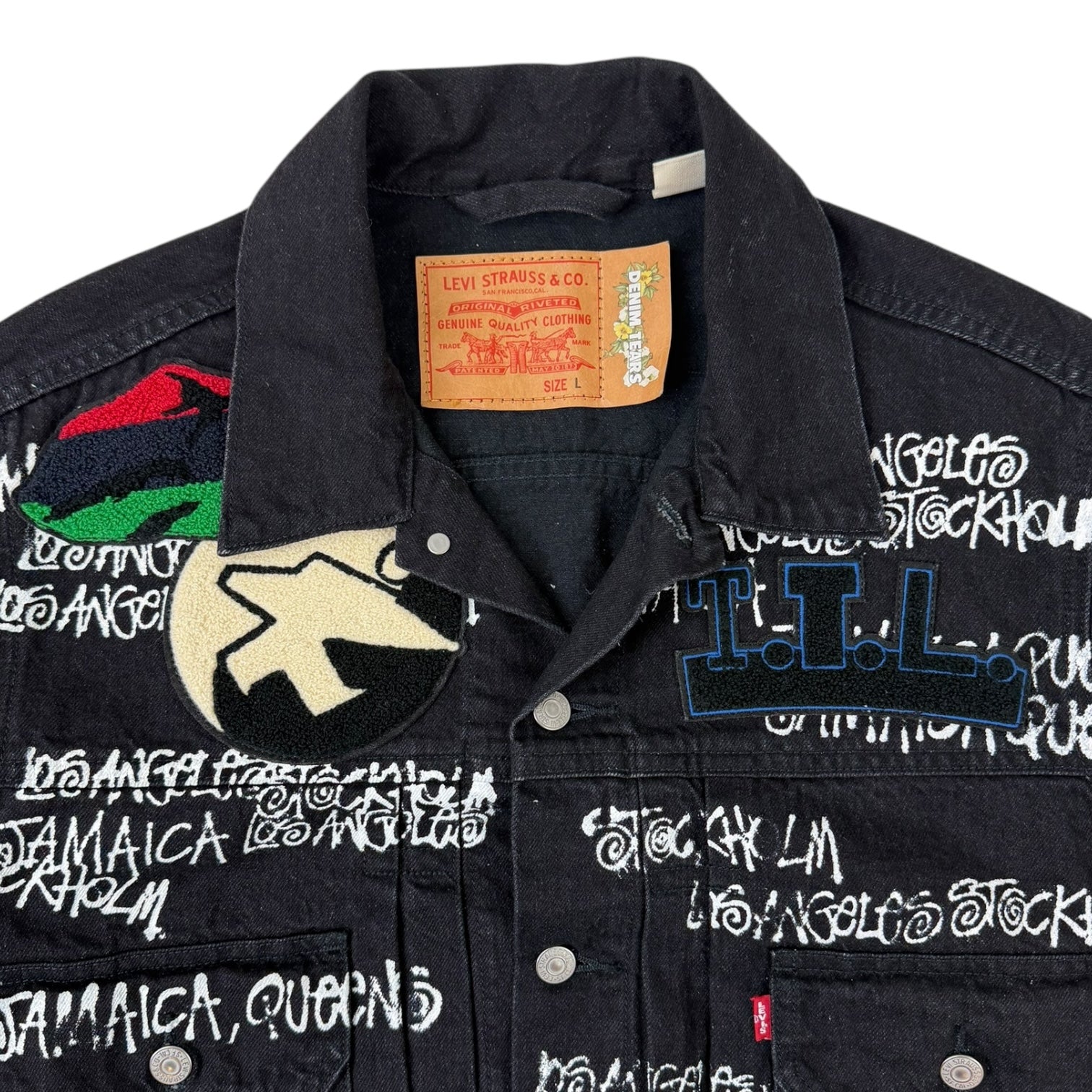 Stussy x Denim Tears x Our Legacy TTL Denim Jacket Black