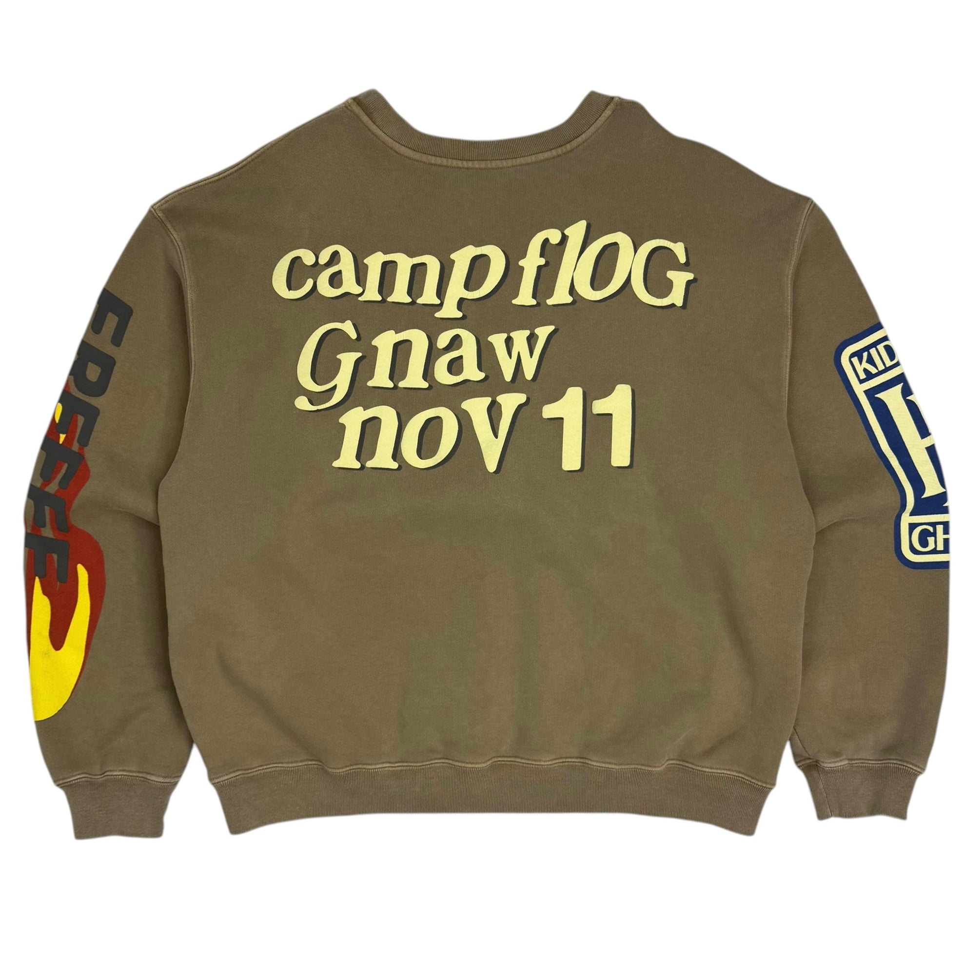 Cactus Plant Flea Market Camp Flog Gnaw Crewneck Brown