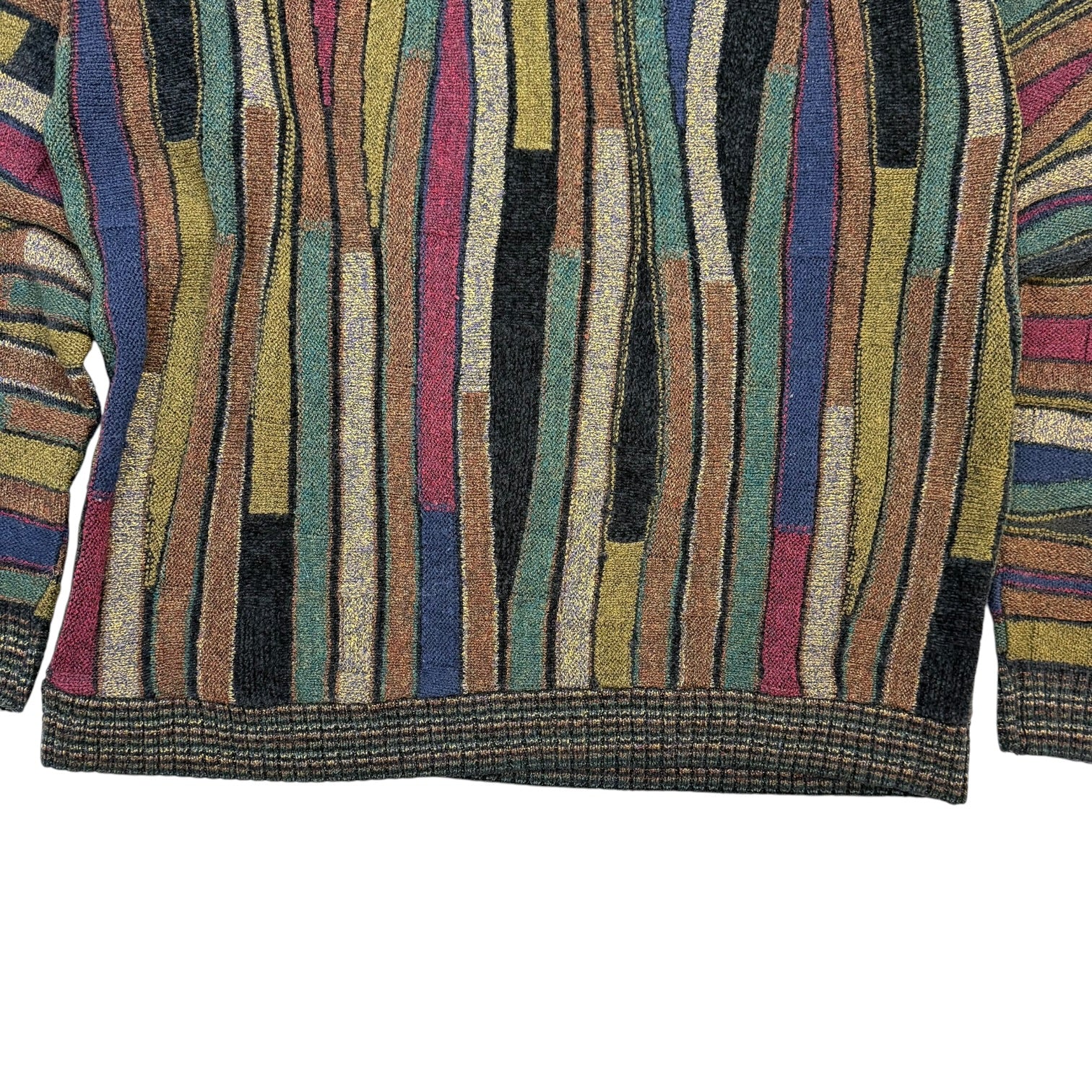 Vintage Protege Abstract Pattern Knit Sweater Multicolour