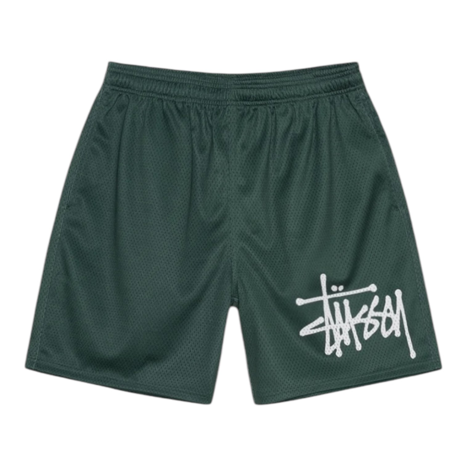 Stussy Mesh Shorts Big Basic Green