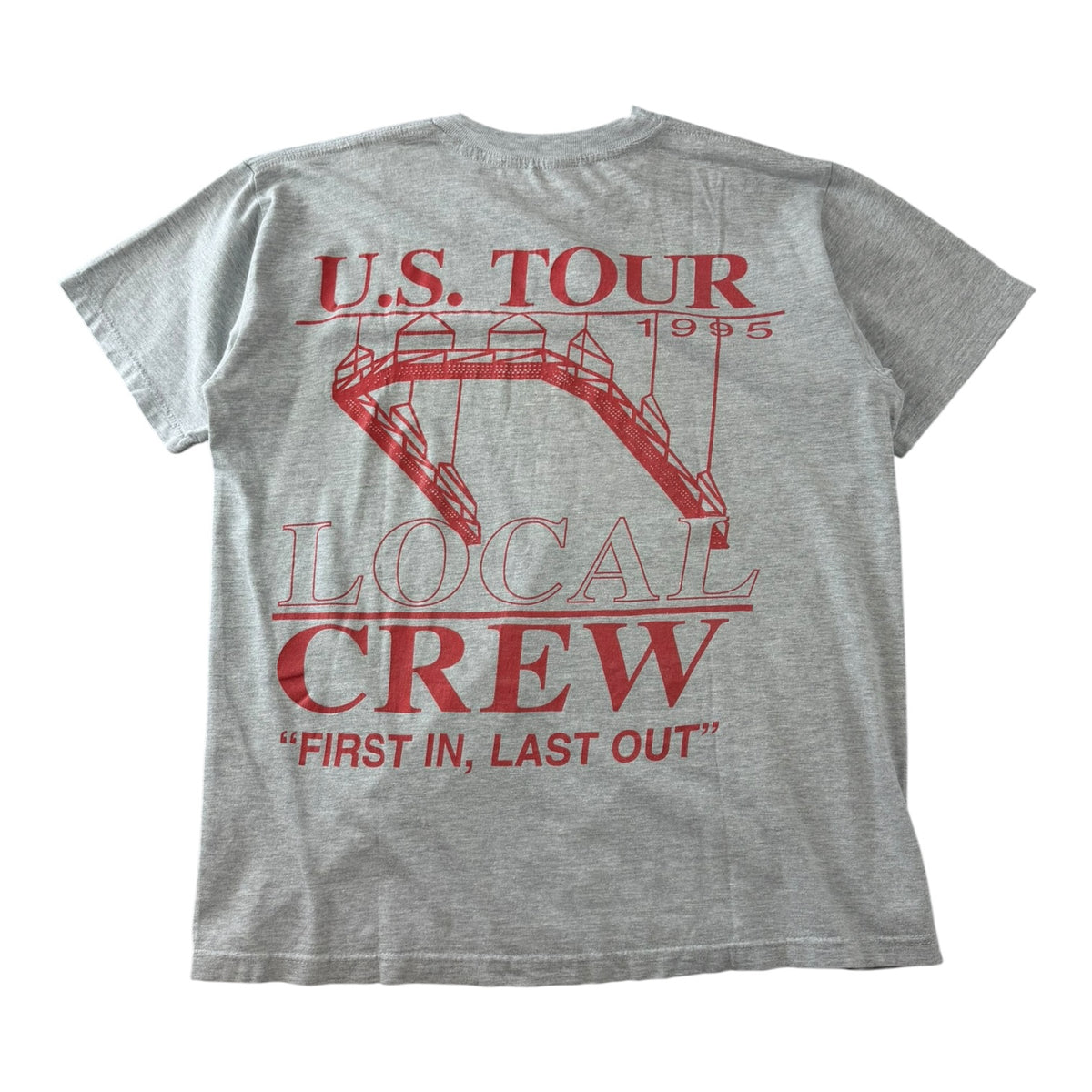 Vintage 1995 Boyz II Men U.S Tour T-Shirt Grey
