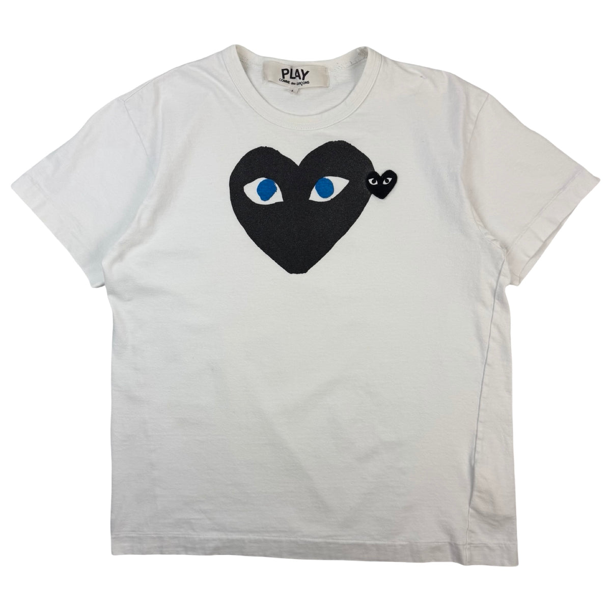 Comme des Garçons PLAY PLAY Double Heart Logo T-Shirt White