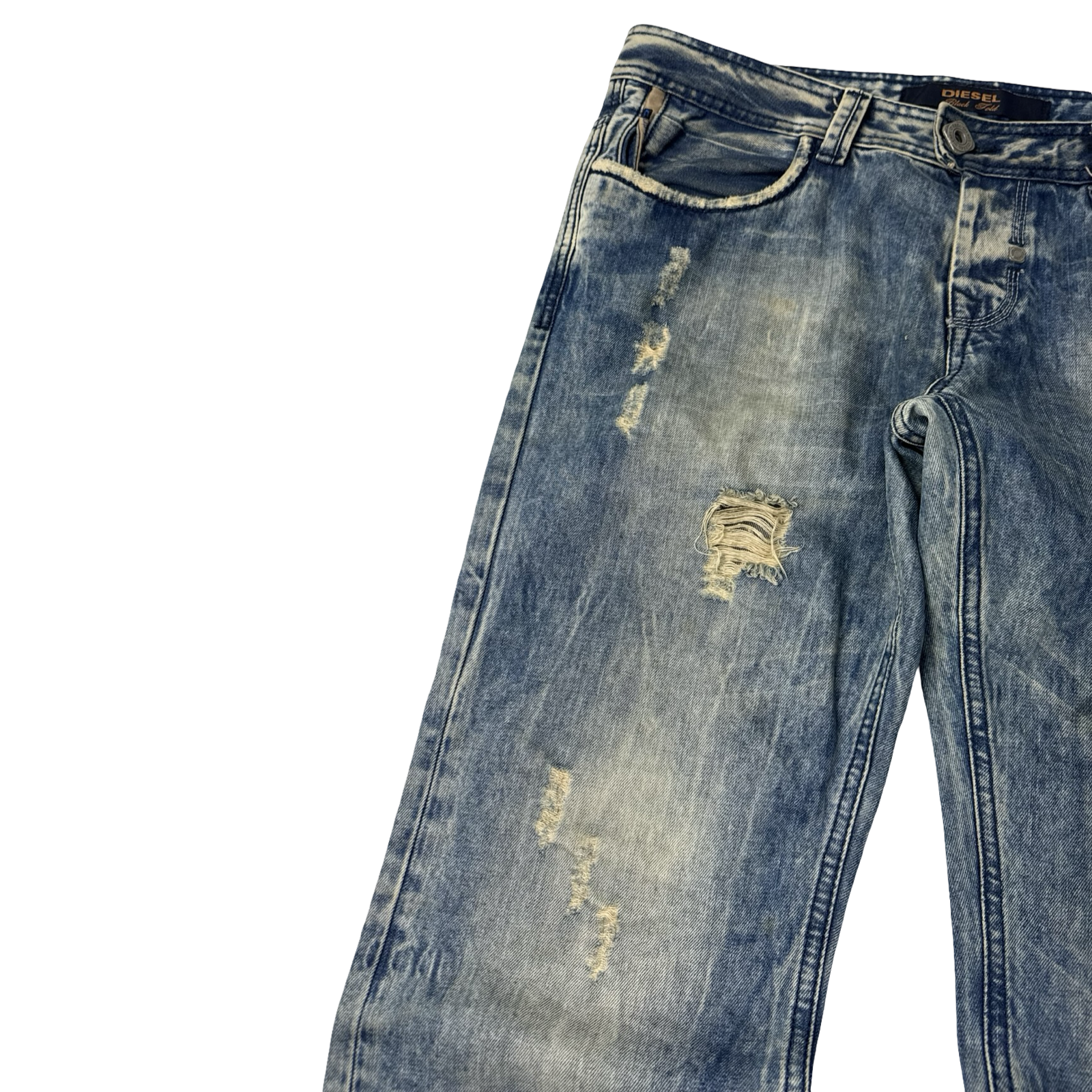 Diesel Black Label Denim Bottoms Acid Blue