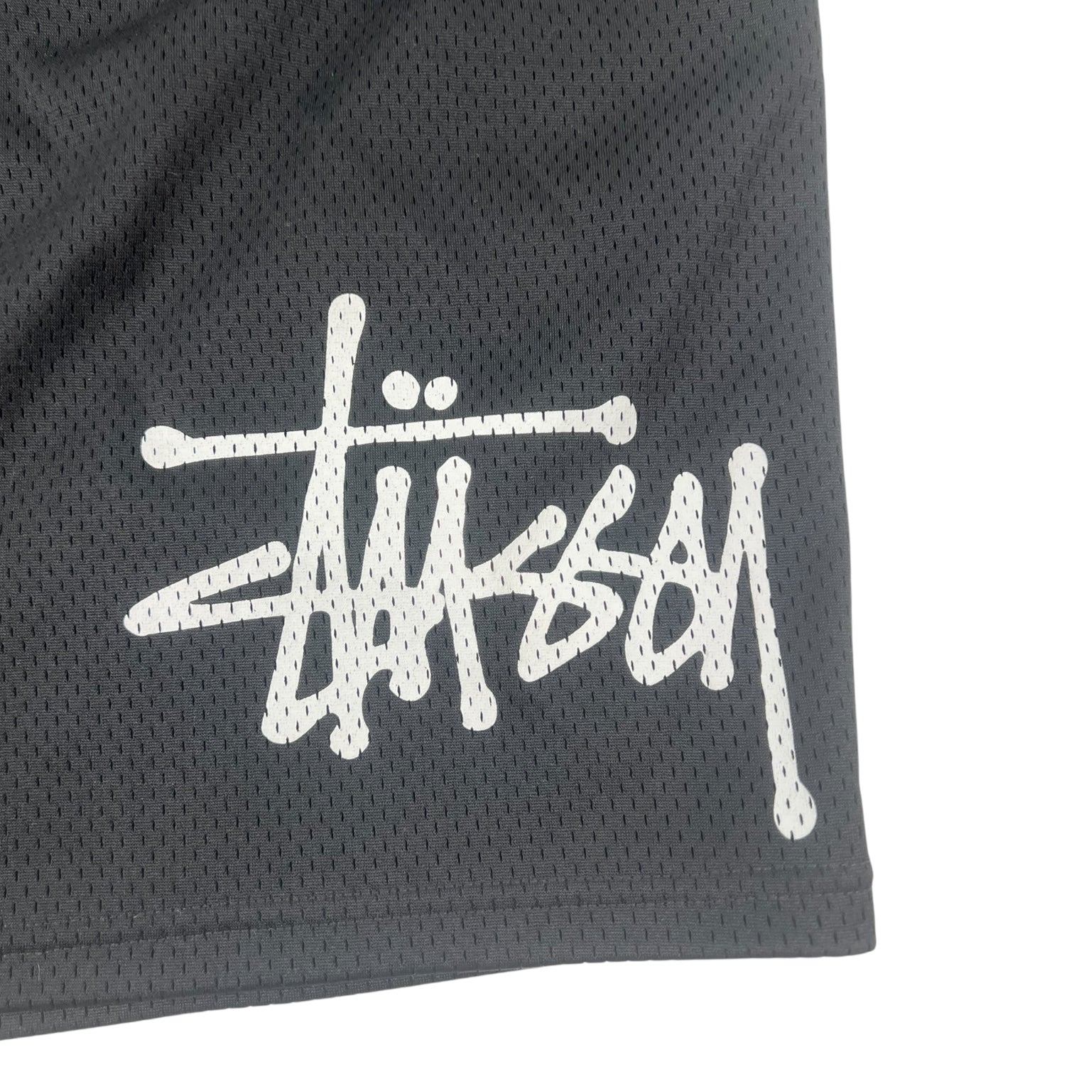 Stussy Stock Logo Mesh Short Black