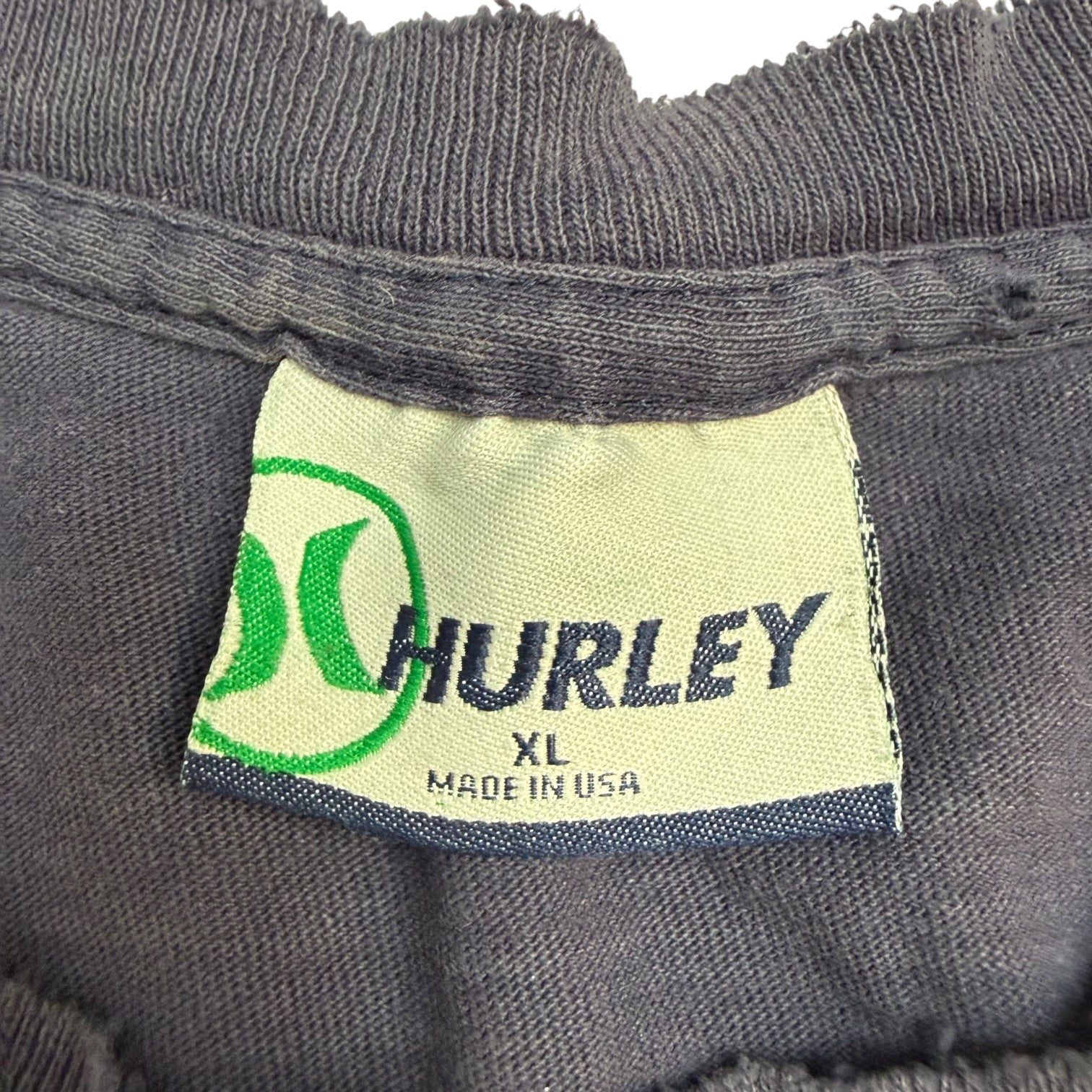 Vintage Y2K Hurley Tee Navy Blue