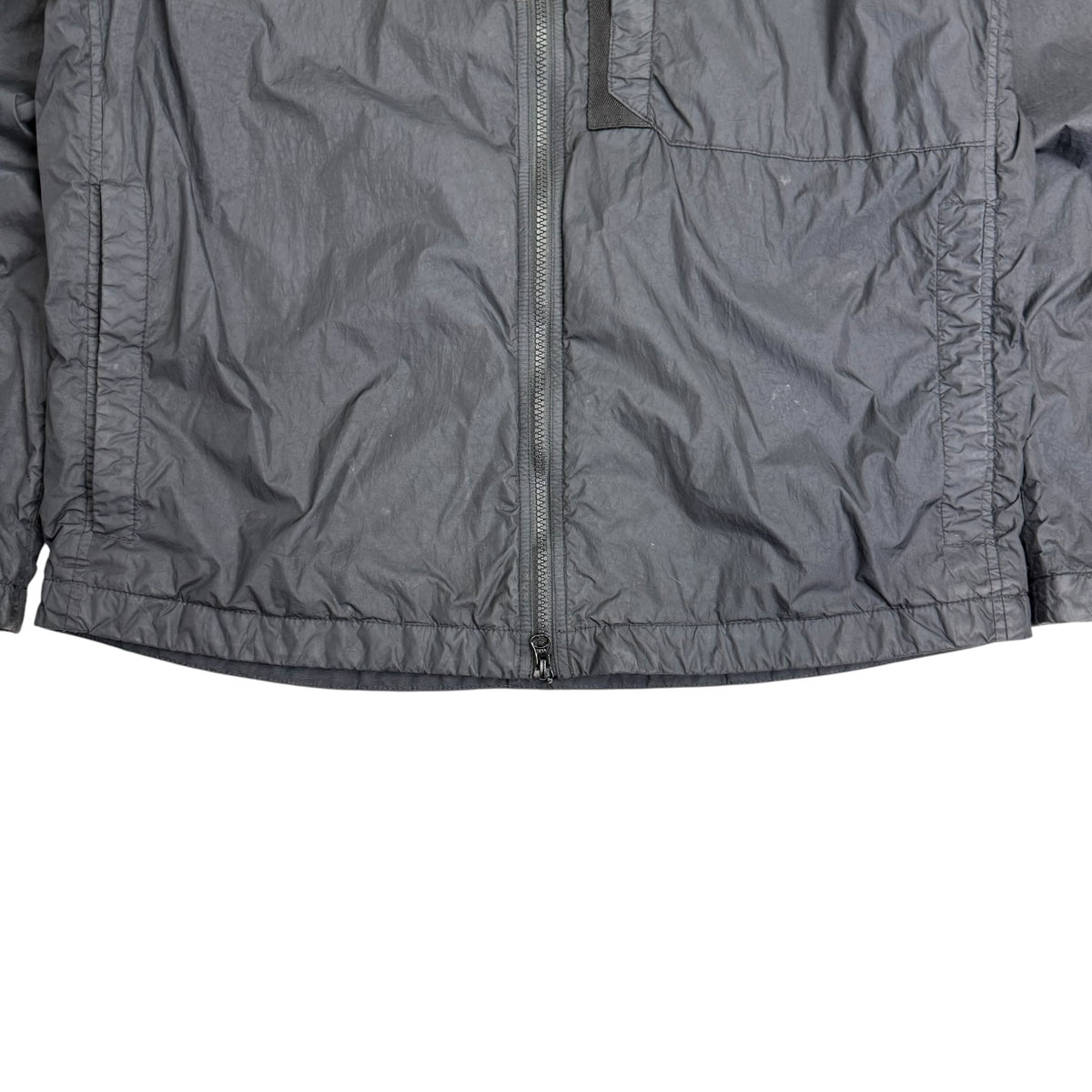 Stone Island Crinkly Nylon Over Shirt Black