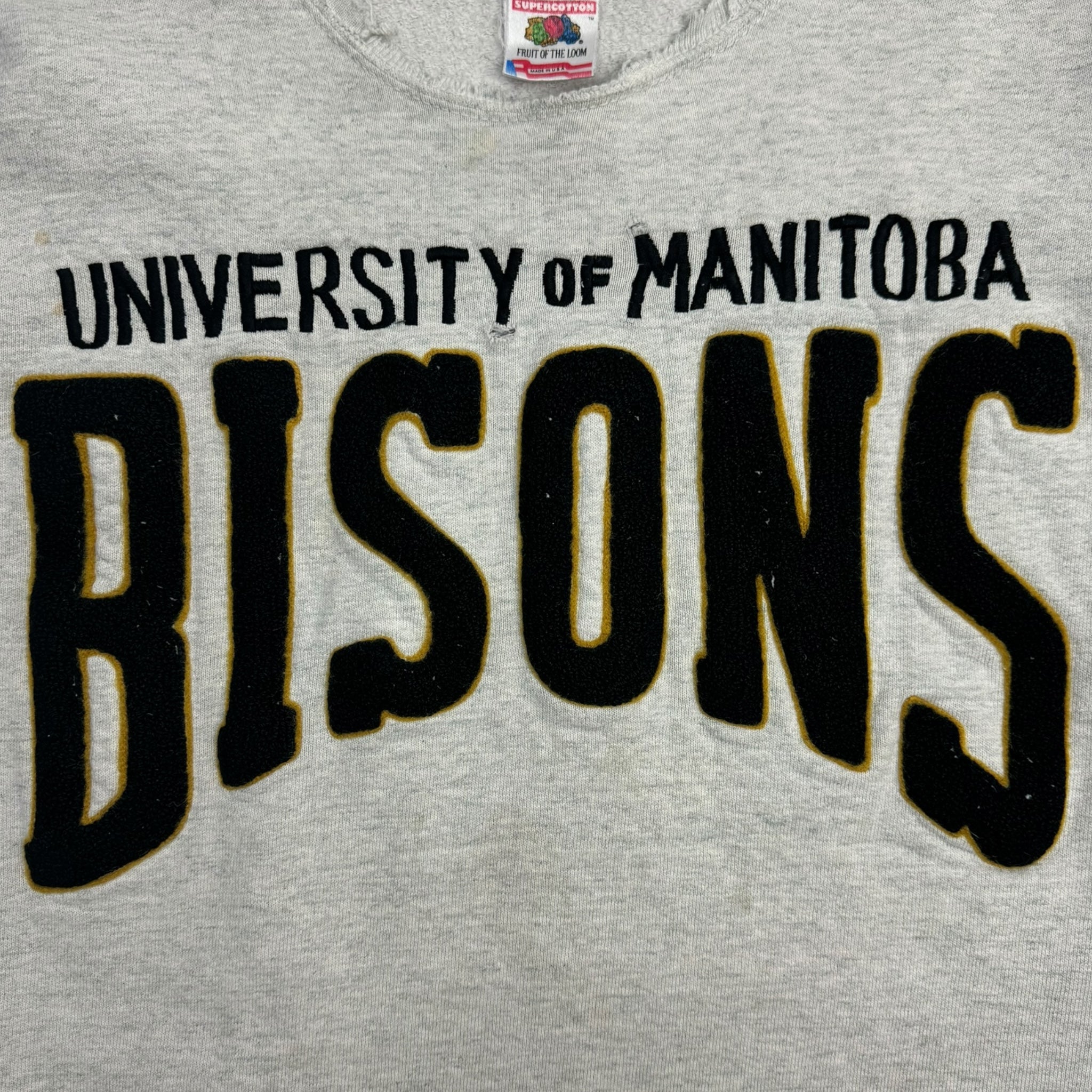 Vintage University of Manitoba Bisons Crewneck